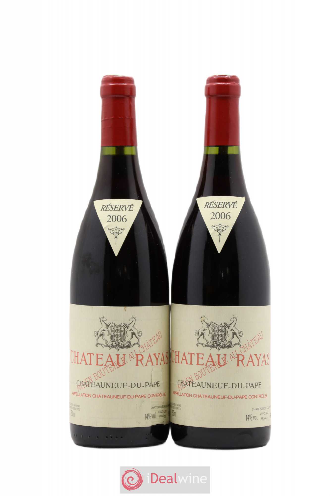 Châteauneuf-du-Pape Château Rayas Emmanuel Reynaud 2006 - Lot de 2 bouteilles - 0