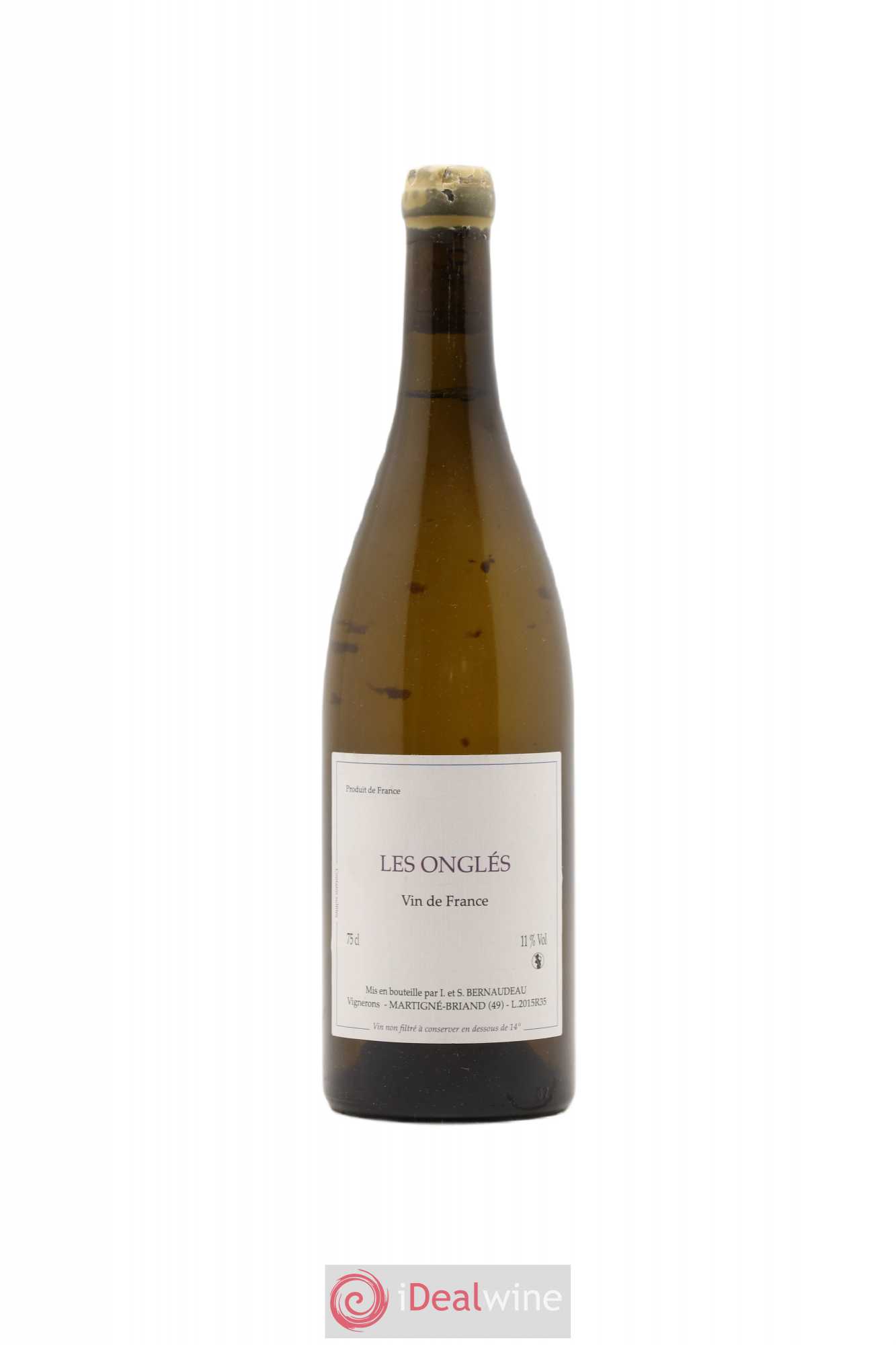 Vin de France Les Onglés Stéphane Bernaudeau 2015 - Lot de 1 bouteille - 0