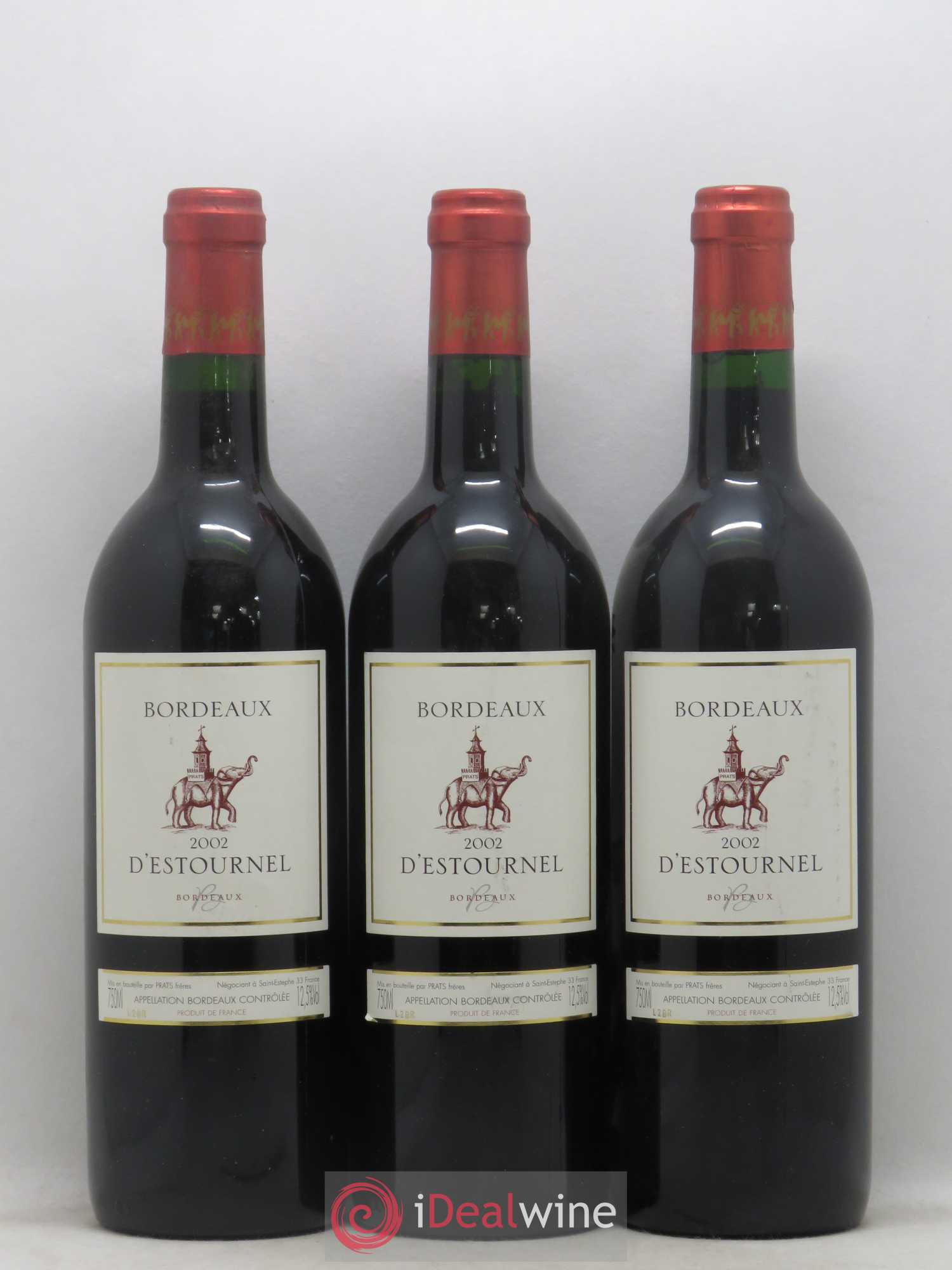 Bordeaux D'Estournel (sans prix de réserve) 2002 - Posten von 3 Flaschen - 0