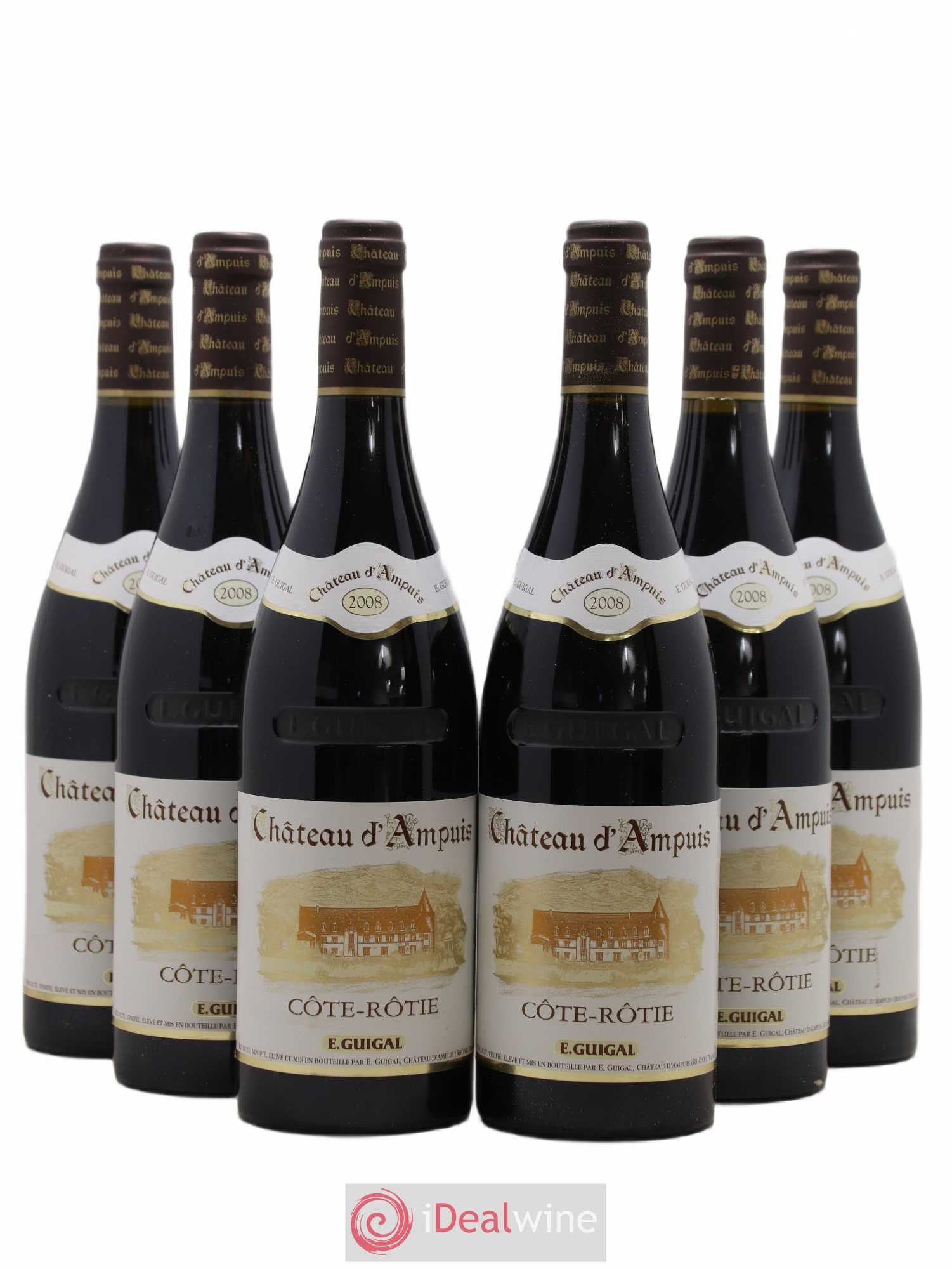 Côte-Rôtie Château d'Ampuis Guigal 2008 - Lot de 6 bouteilles - 0