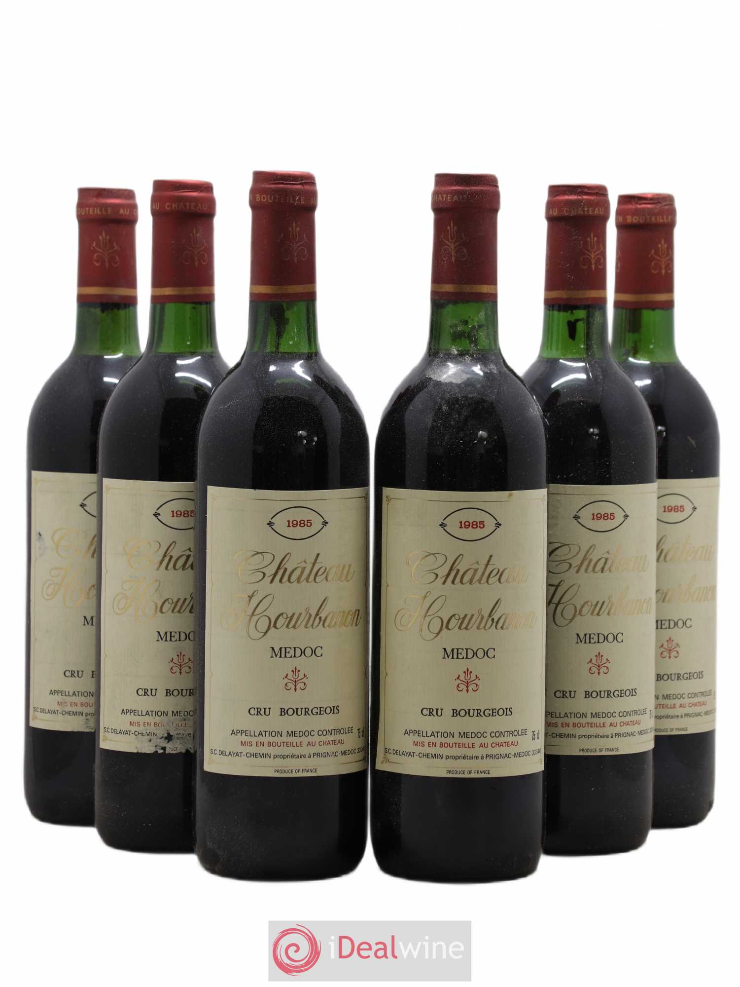 Médoc Château Hourbanon 1985 - Posten von 6 Flaschen - 0