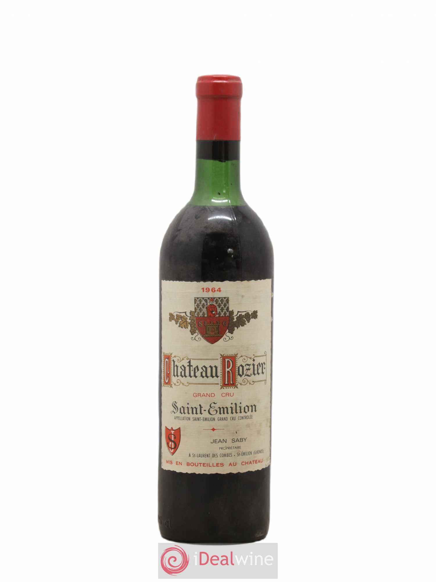 Saint-Émilion Grand Cru Château Rozier 1964 - Lotto di 1 bottiglia - 0