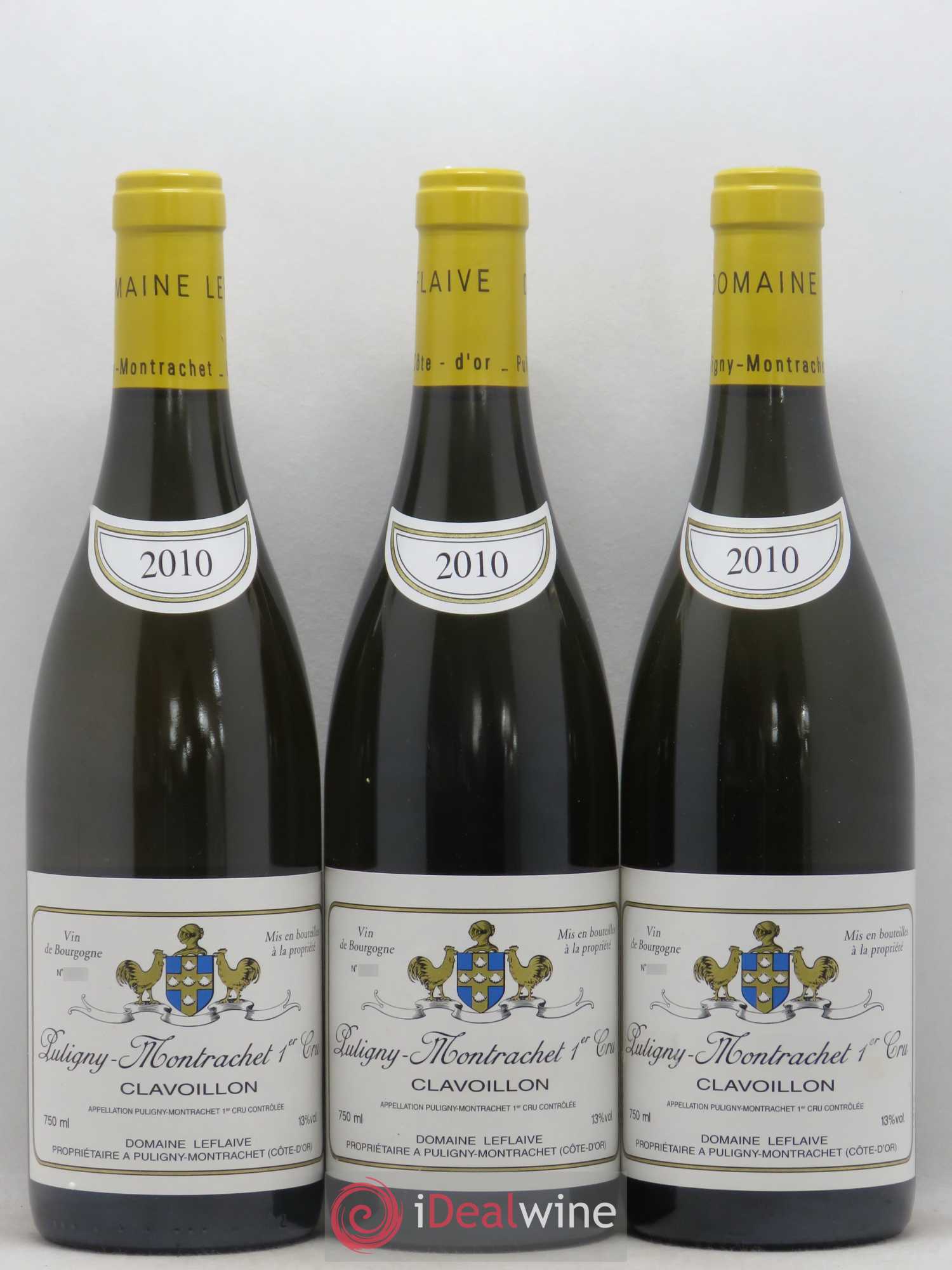 Puligny-Montrachet 1er Cru Clavoillon Leflaive (Domaine) 2010 - Lot de 3 bouteilles - 0