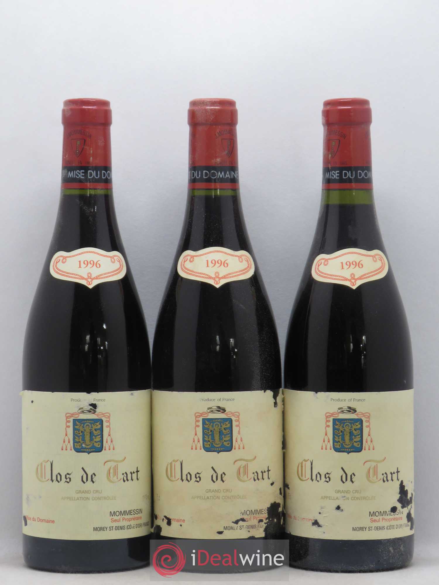 Clos de Tart Grand Cru Clos de Tart 1996 - Lot de 3 bouteilles - 0
