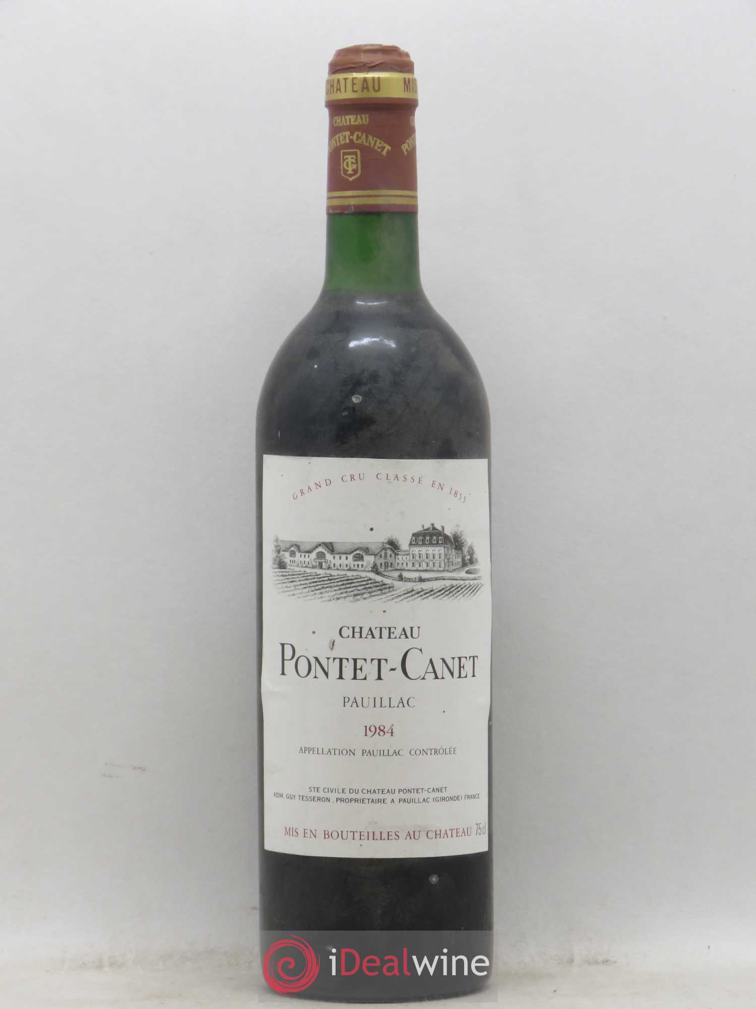 Château Pontet Canet 5ème Grand Cru Classé 1984 - Lot de 1 bouteille - 0