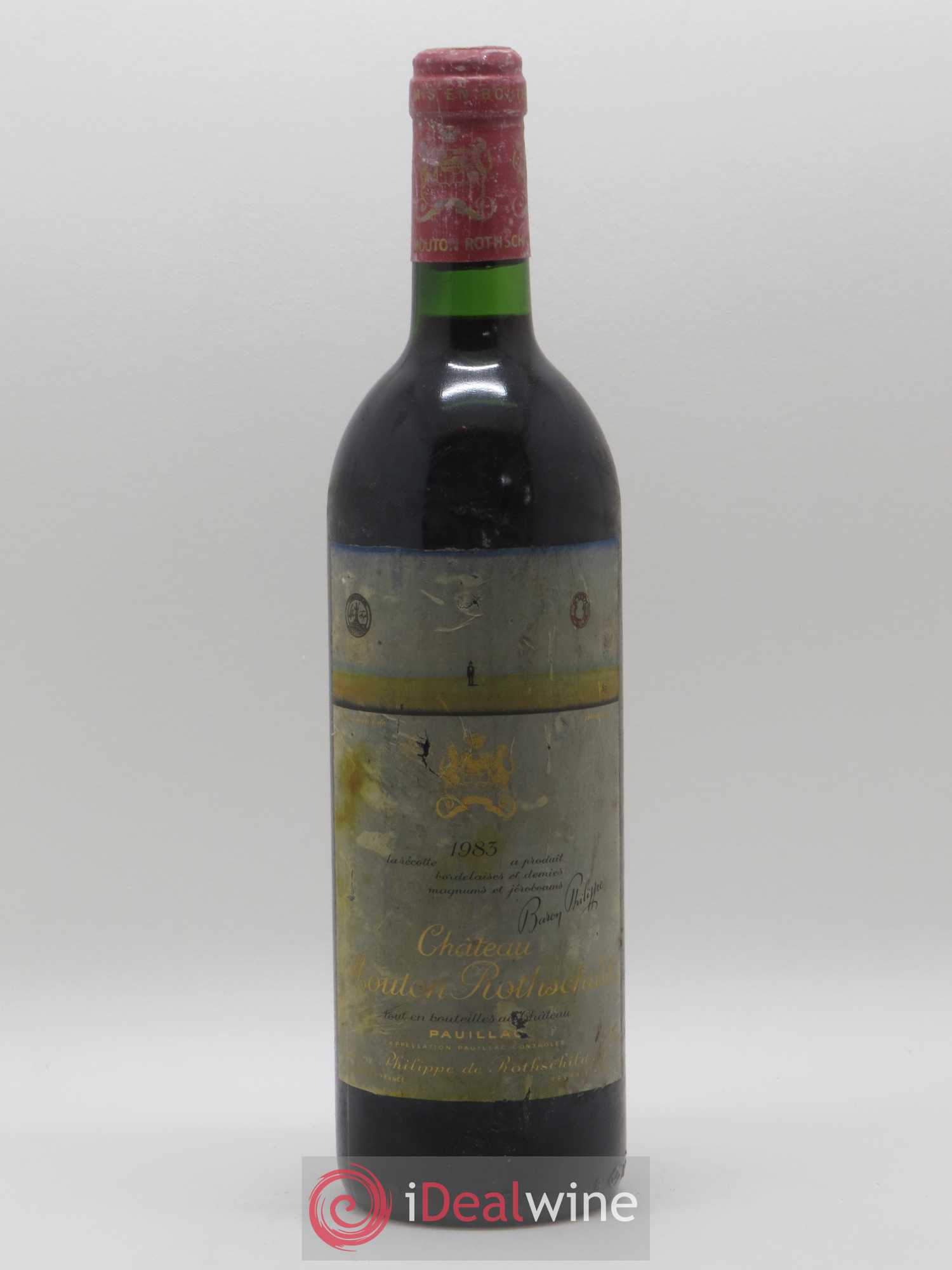 Château Mouton Rothschild 1er Grand Cru Classé 1983 - Lot de 1 bouteille - 0