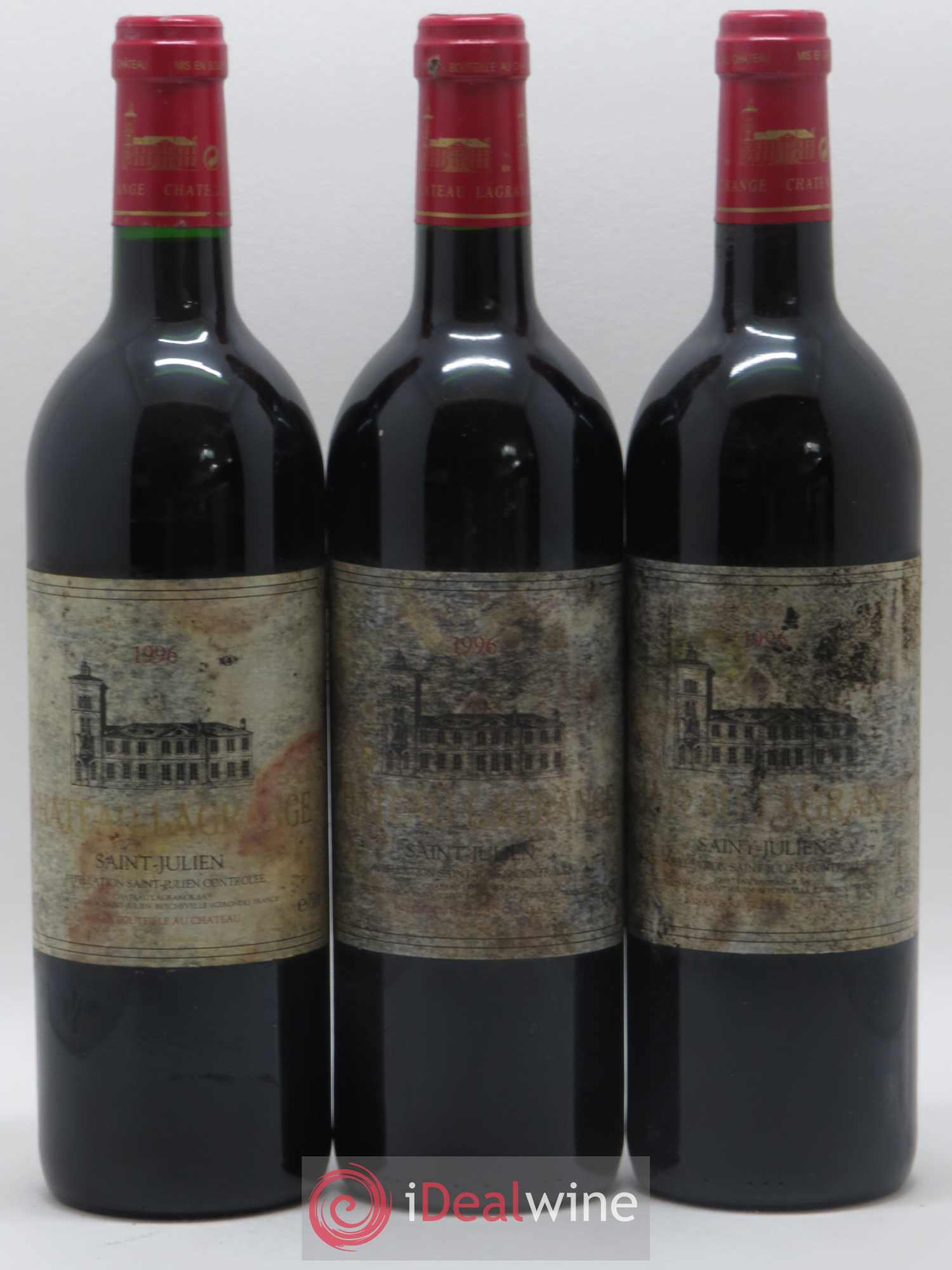 Château Lagrange 3ème Grand Cru Classé 1996 - Lot de 3 bouteilles - 0