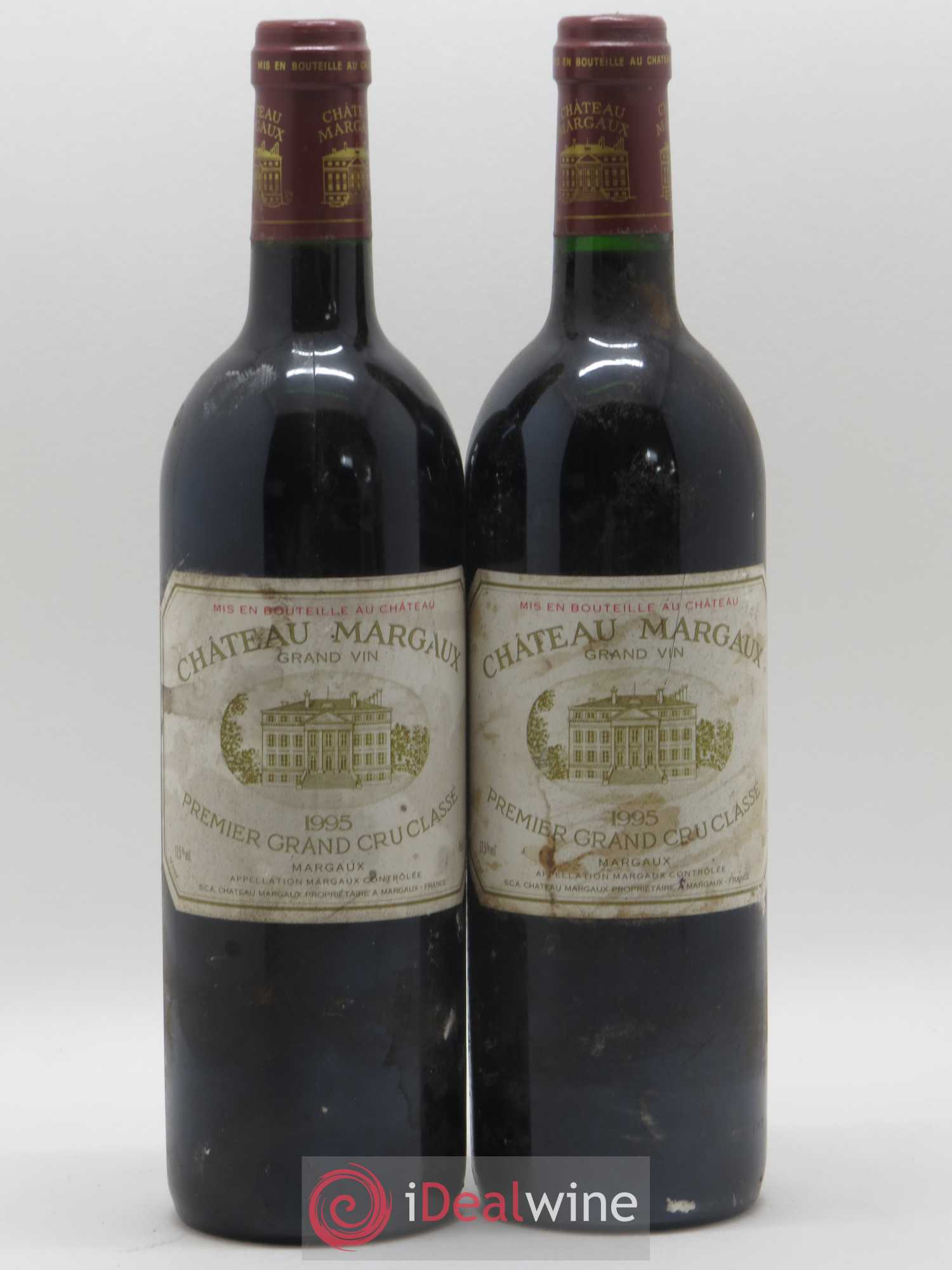 Château Margaux 1er Grand Cru Classé 1995 - Lot de 2 bouteilles - 0