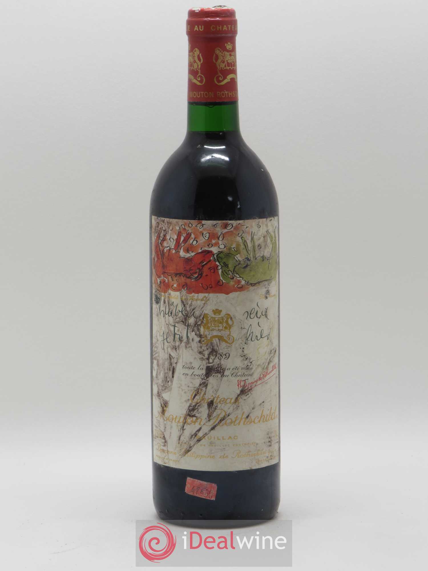Château Mouton Rothschild 1er Grand Cru Classé 1989 - Lot de 1 bouteille - 0