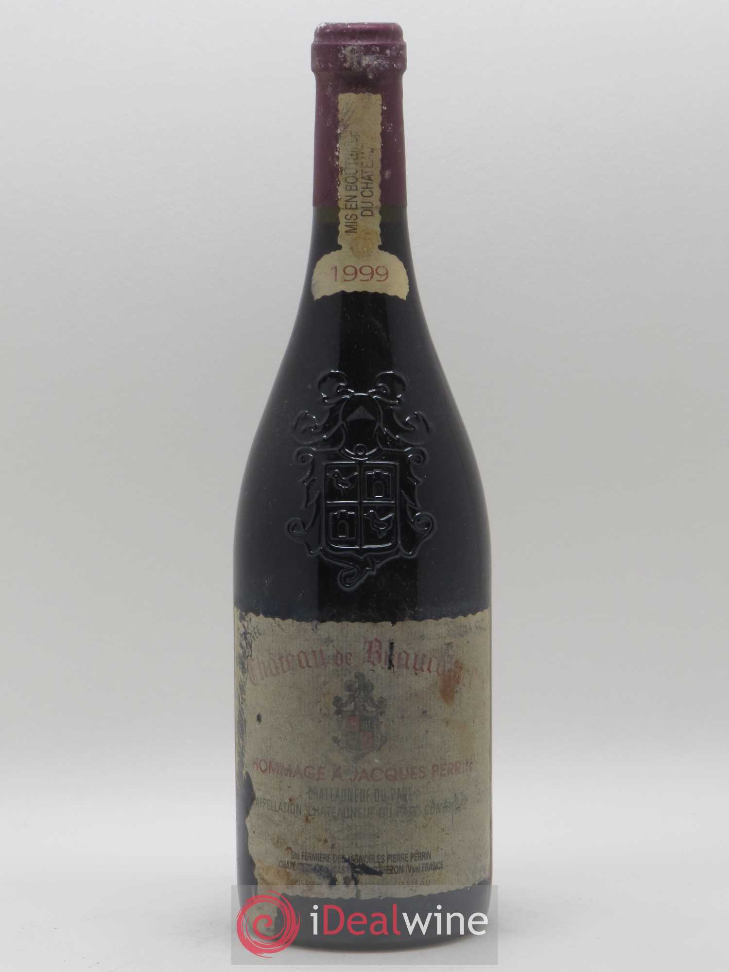 Châteauneuf-du-Pape Château de Beaucastel Hommage à Jacques Perrin Famille Perrin 1999 - Lot de 1 bouteille - 0