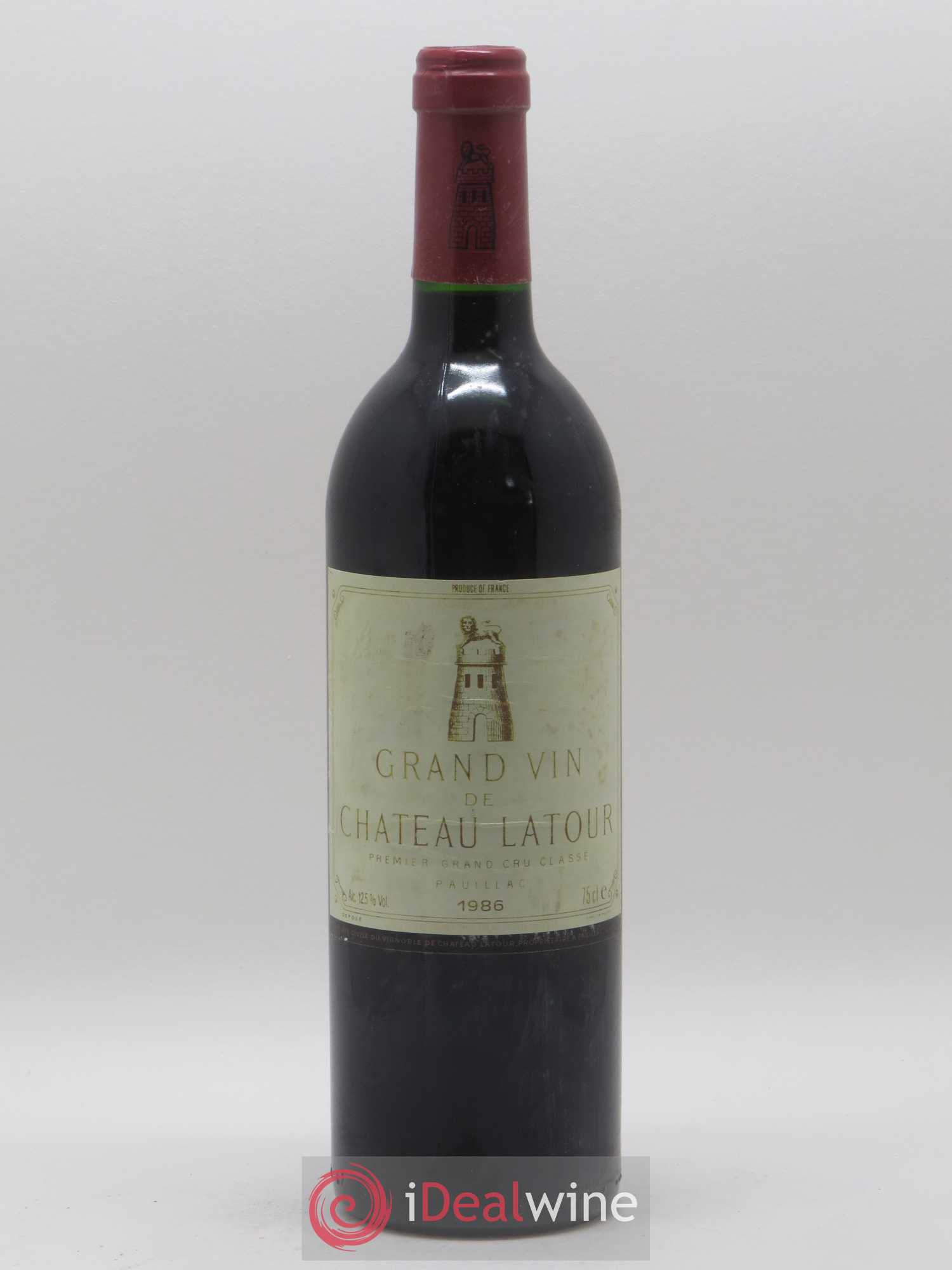 Château Latour 1er Grand Cru Classé 1986 - Lot de 1 bouteille - 0
