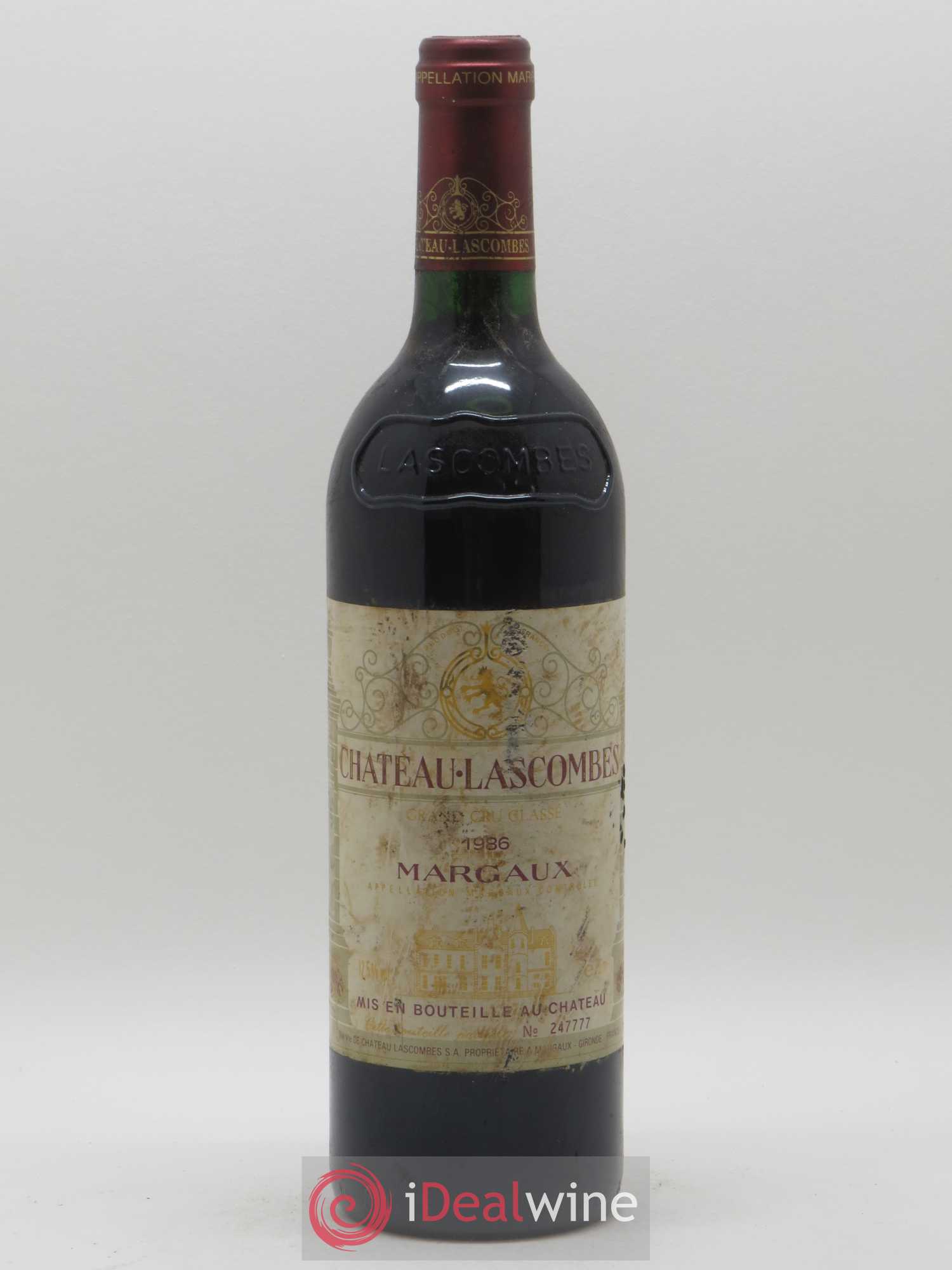 Château Lascombes 2ème Grand Cru Classé 1986 - Lot de 1 bouteille - 0