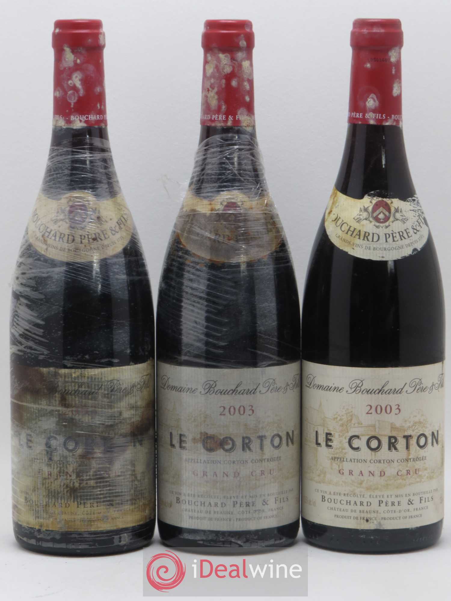 Corton Grand Cru Le Corton Bouchard Père & Fils 2003 - Lot de 3 bouteilles - 0