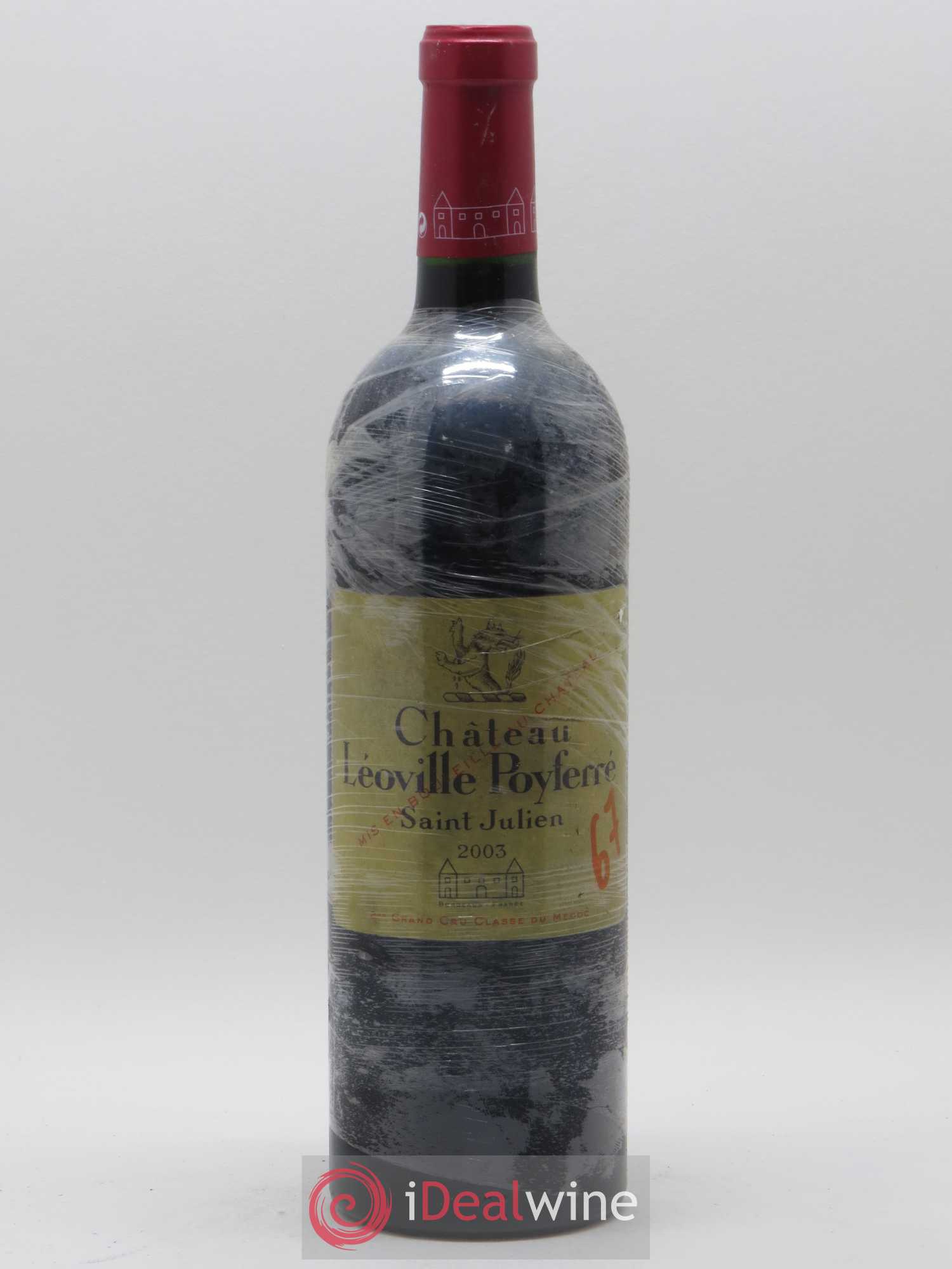 Château Léoville Poyferré 2ème Grand Cru Classé 2003 - Lot de 1 bouteille - 0