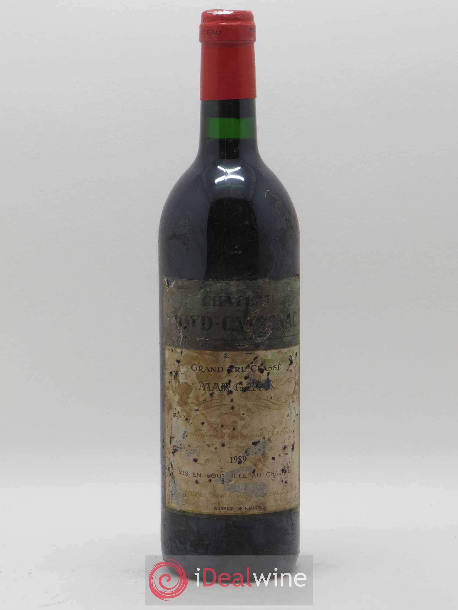 Château Boyd Cantenac 3ème Grand Cru Classé 1989 - Lot de 1 bouteille - 0