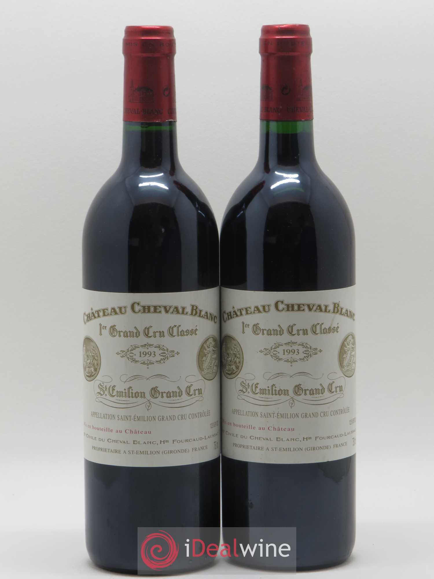Château Cheval Blanc 1er Grand Cru Classé A 1993 - Lot de 2 bouteilles - 0