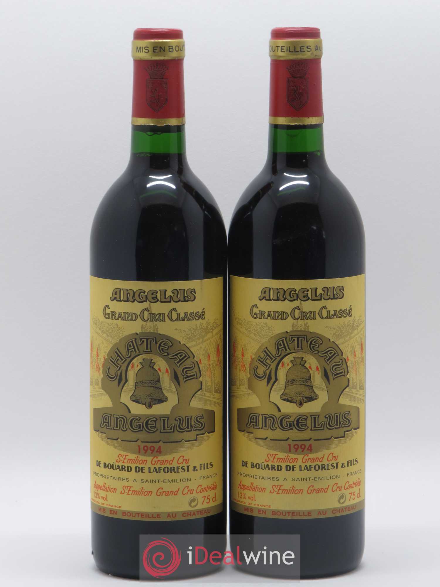 Château Angélus 1er Grand Cru Classé A 1994 - Lot de 2 bouteilles - 0