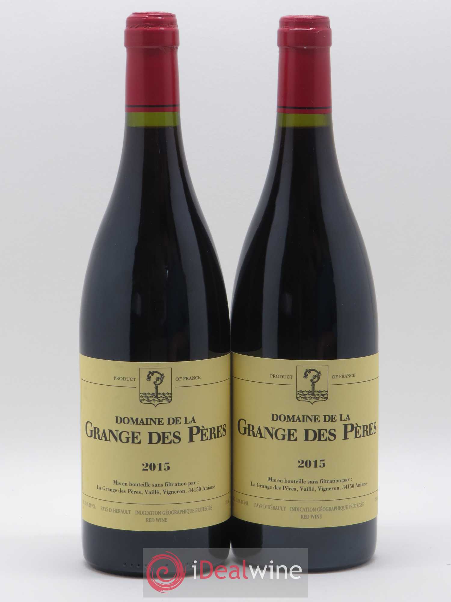 Pays d'Hérault Grange des Pères Laurent Vaillé 2015 - Lot de 2 bouteilles - 0