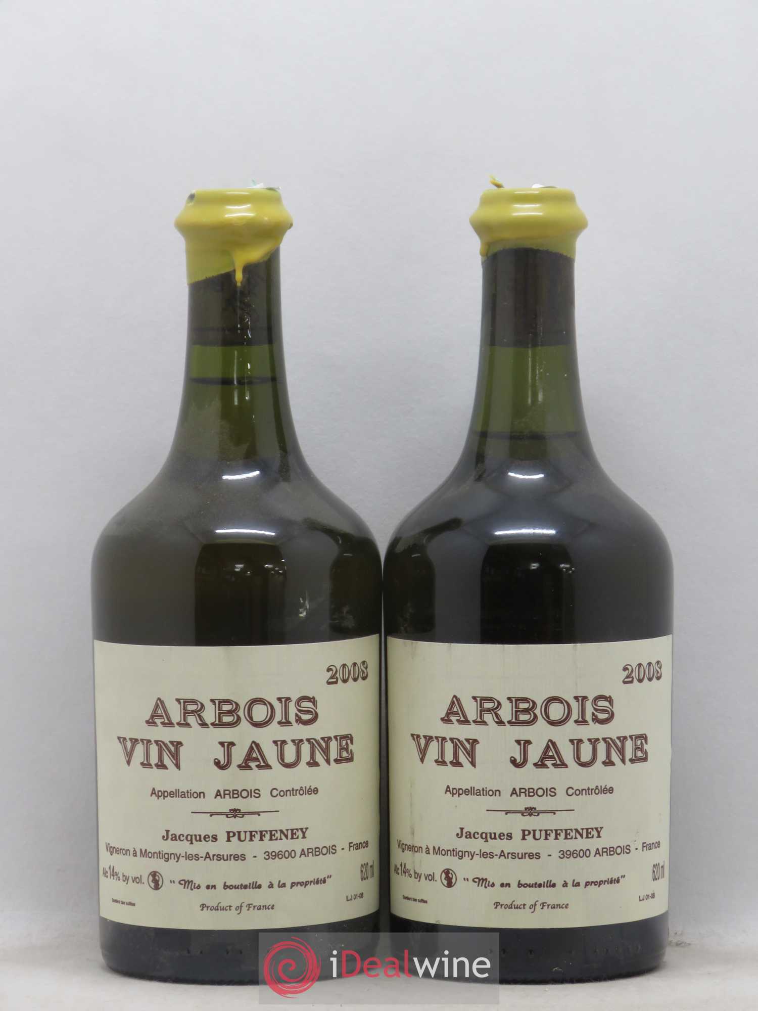 Arbois Vin Jaune Jacques Puffeney 2008 - Lot de 2 bouteilles - 0