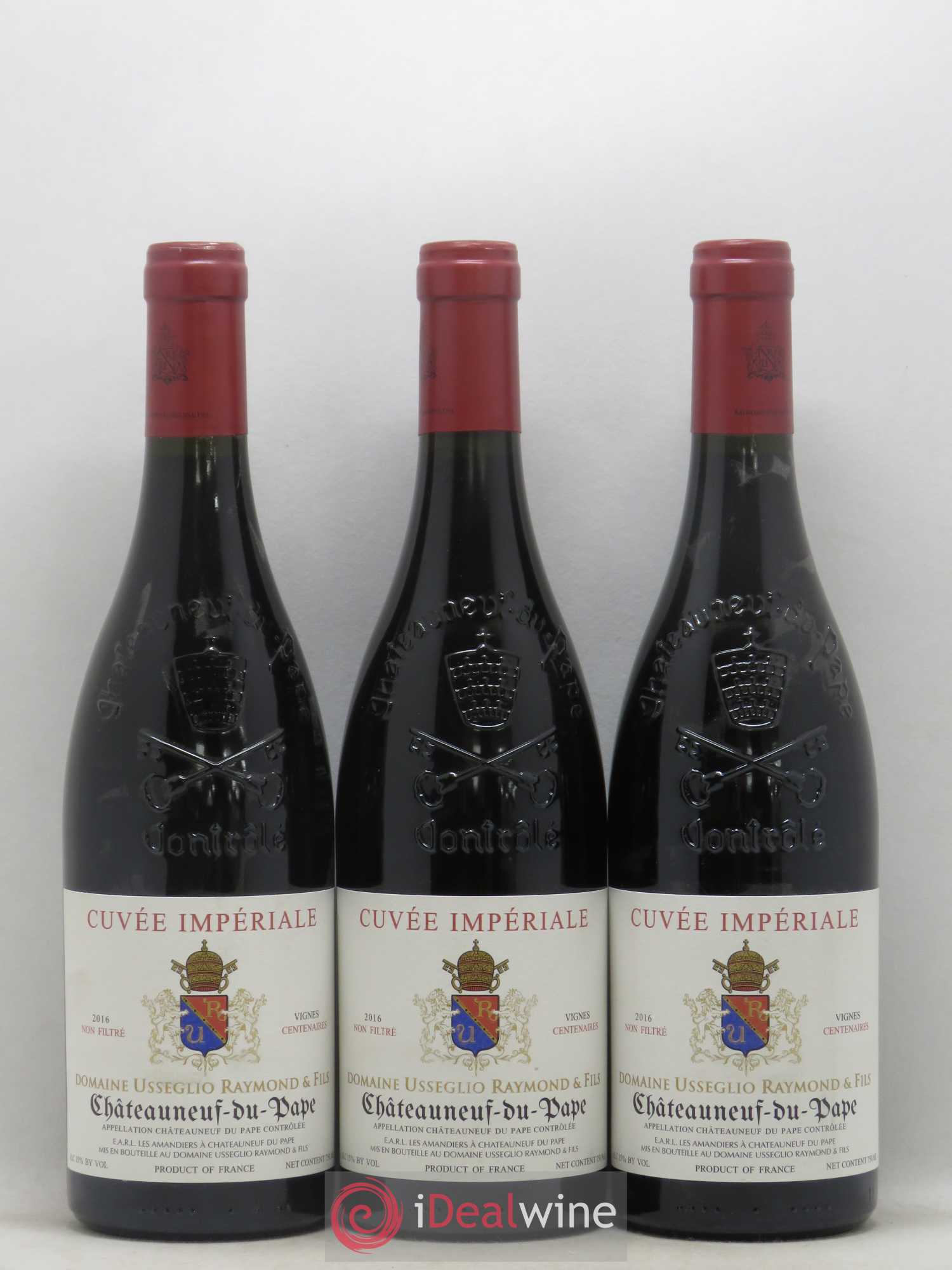 Châteauneuf-du-Pape Cuvée Impériale Raymond Usseglio & Fils (Domaine) 2016 - Lot de 3 bouteilles - 0