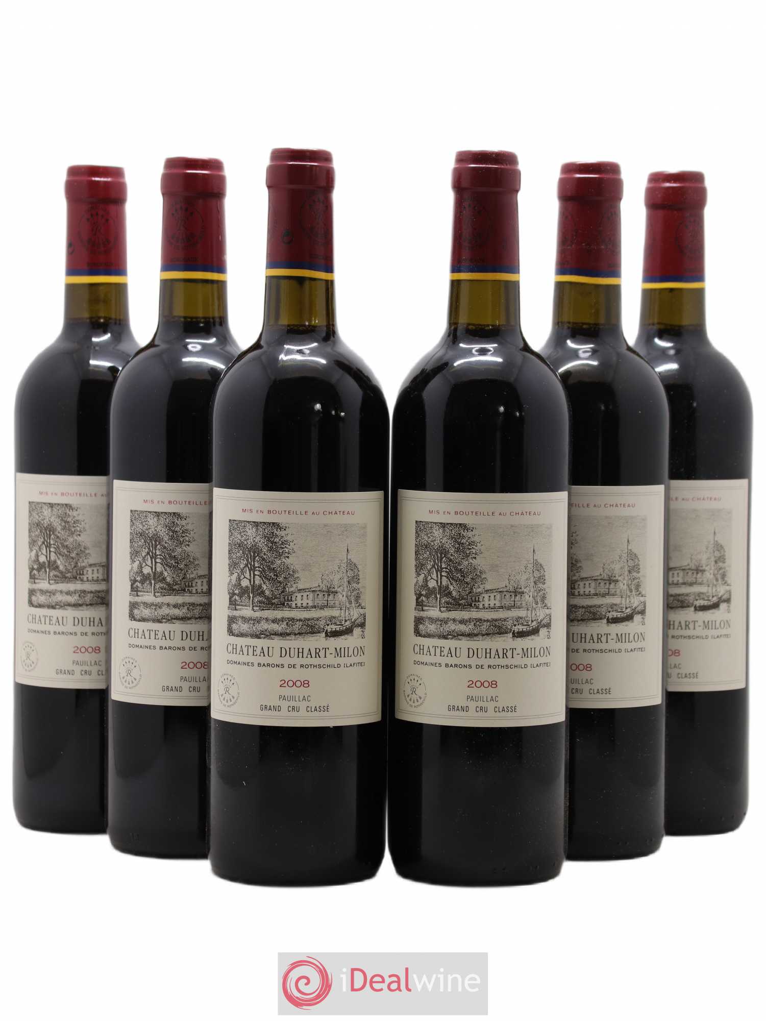 Château Duhart-Milon 4ème Grand Cru Classé 2008 - Lot de 6 bouteilles - 0