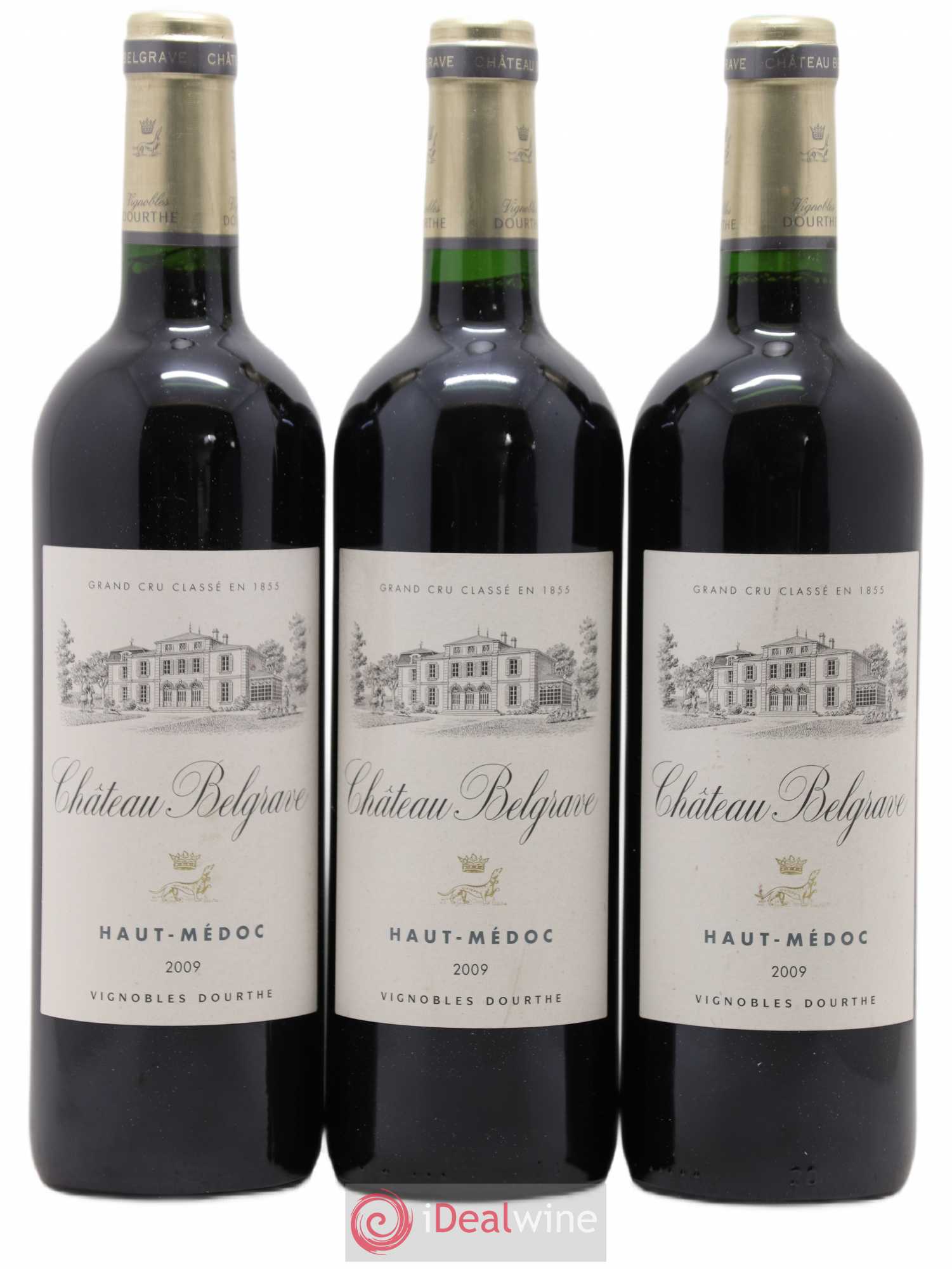 Château Belgrave 5ème Grand Cru Classé 2009 - Lot de 3 bouteilles - 0