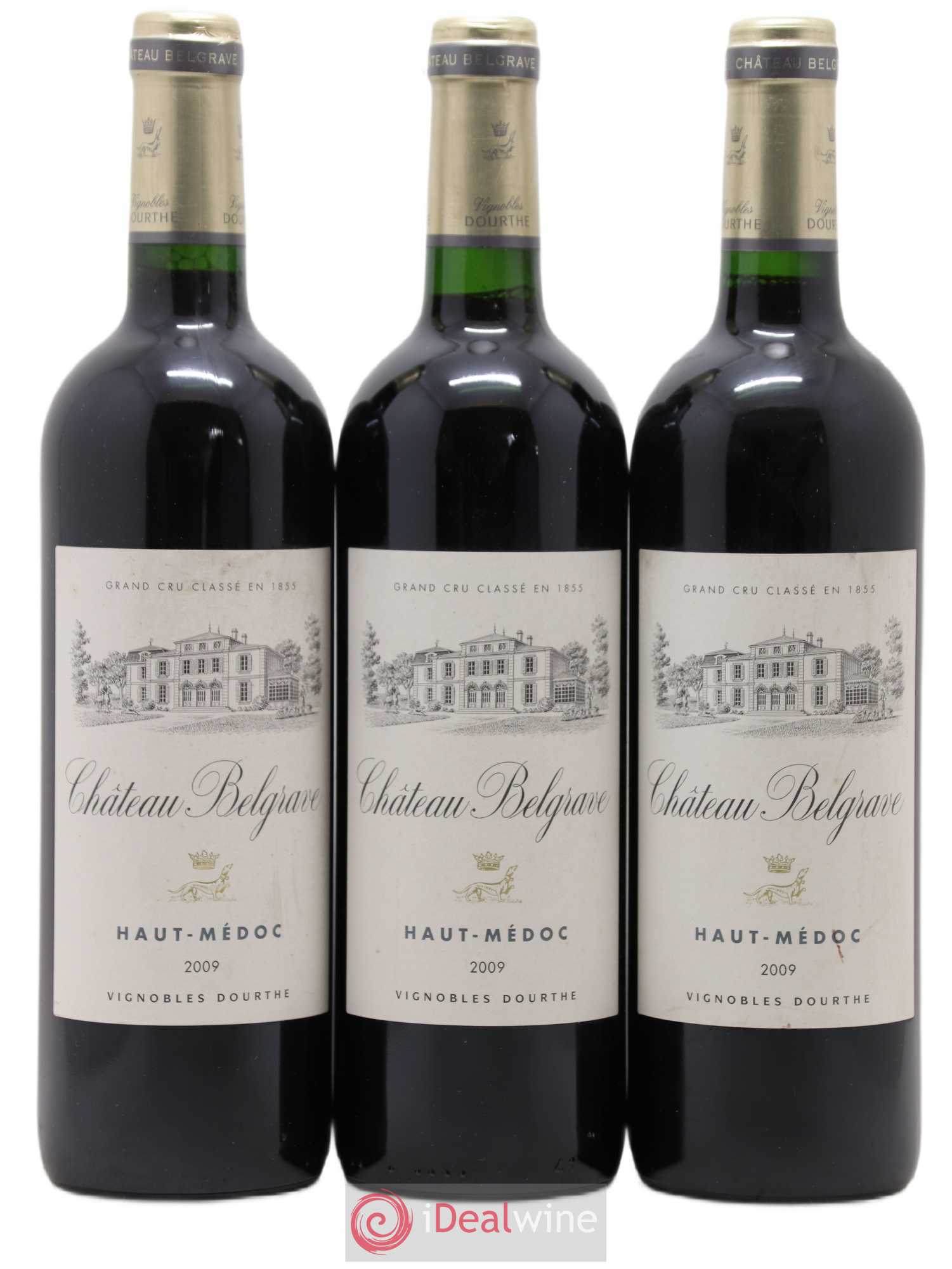 Château Belgrave 5ème Grand Cru Classé 2009 - Lot de 3 bouteilles - 0