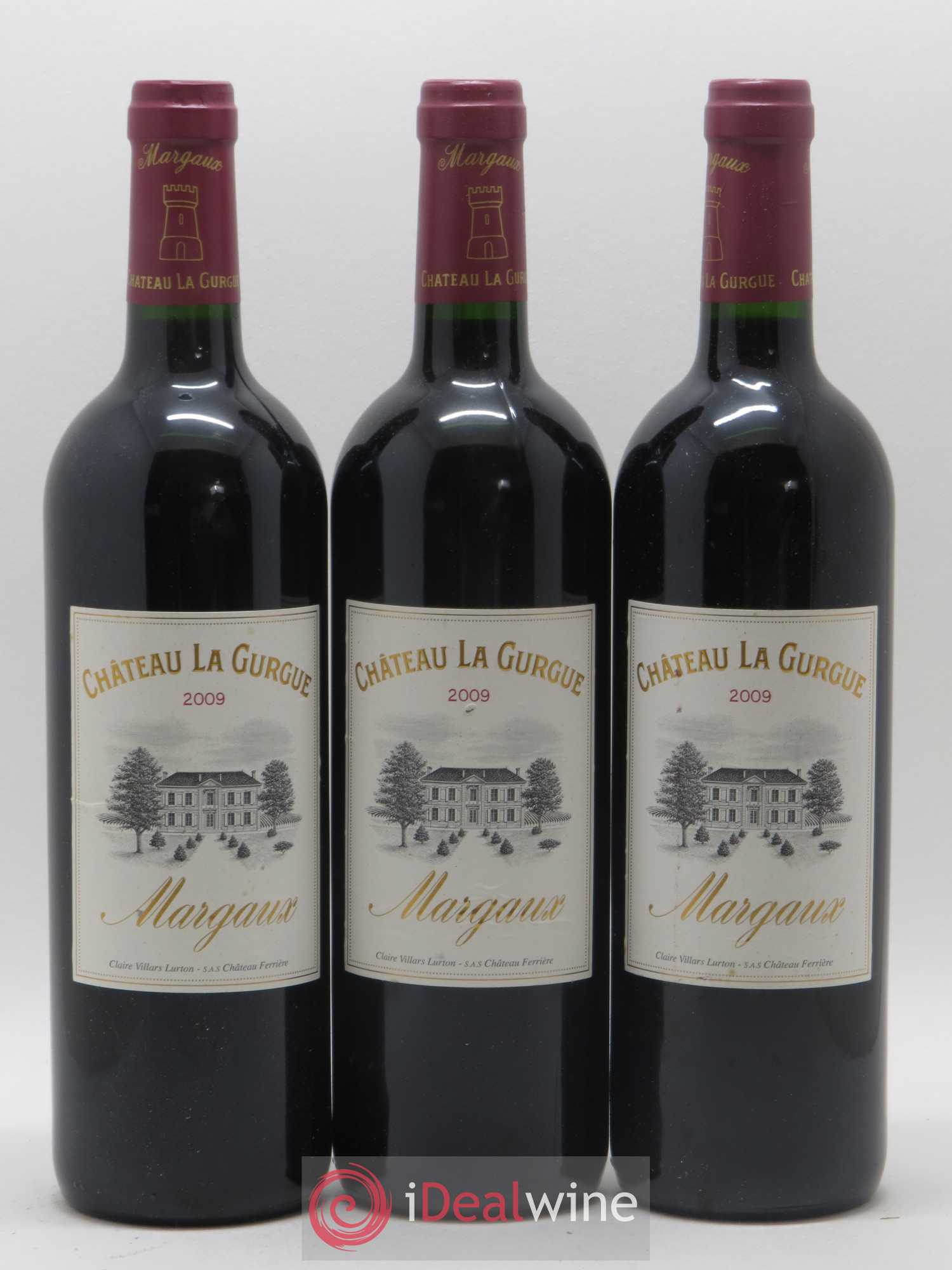 Château la Gurgue Cru Bourgeois 2009 - Lot de 3 bouteilles - 0