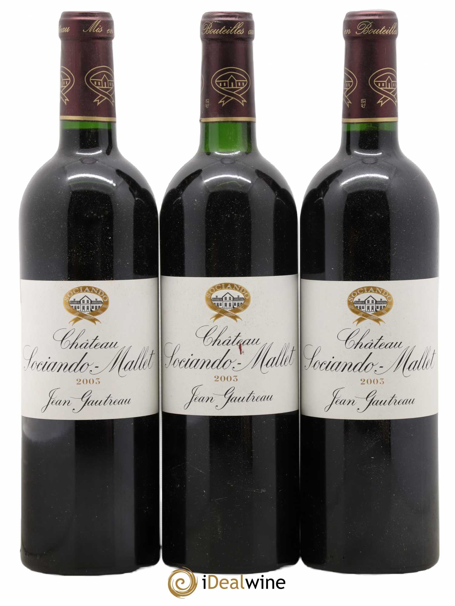 Château Sociando Mallet 2003 - Lot de 6 bouteilles - 1