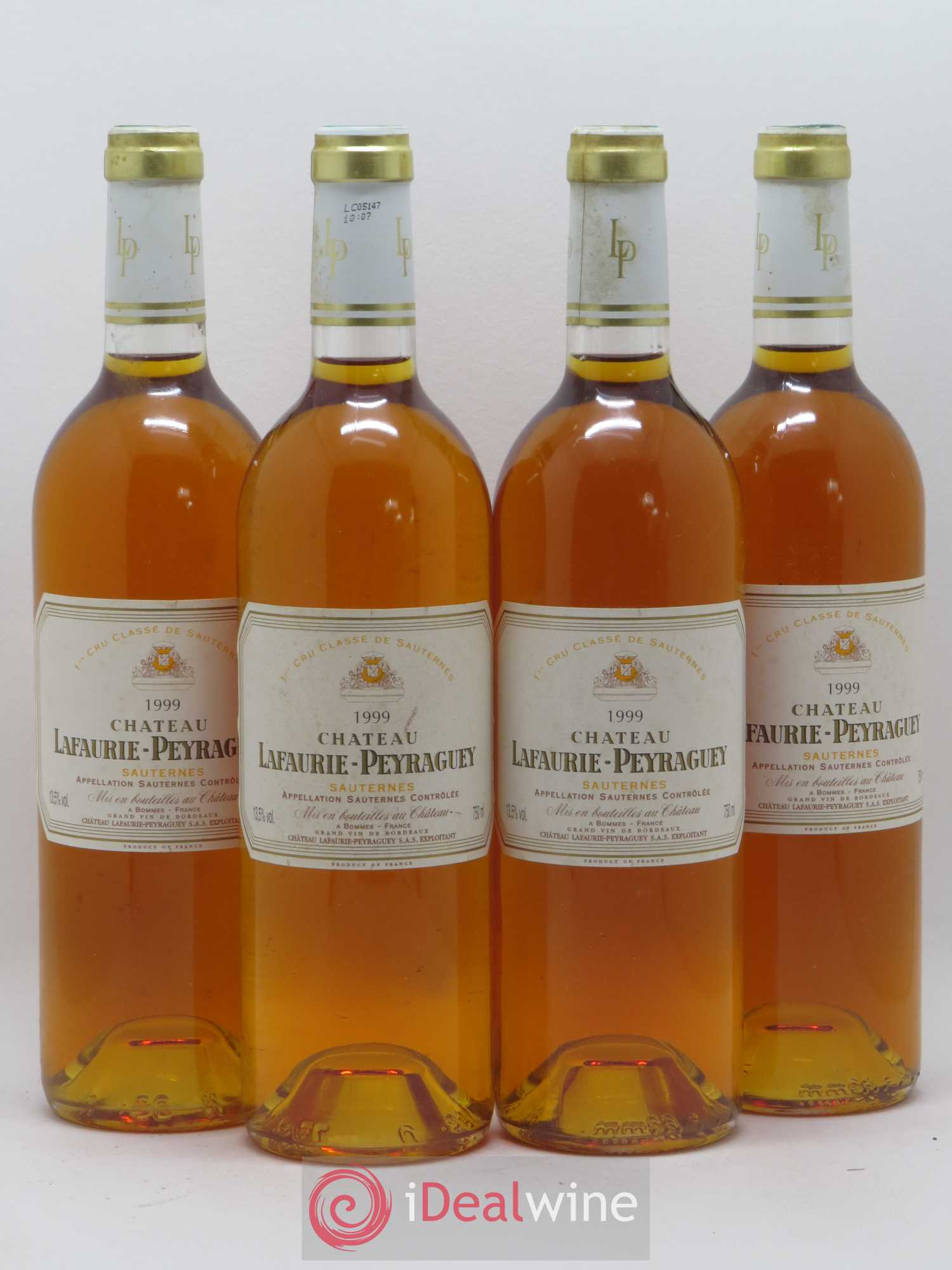 Château Lafaurie-Peyraguey 1er Grand Cru Classé 1999 - Lotto di 4 bottiglie - 0