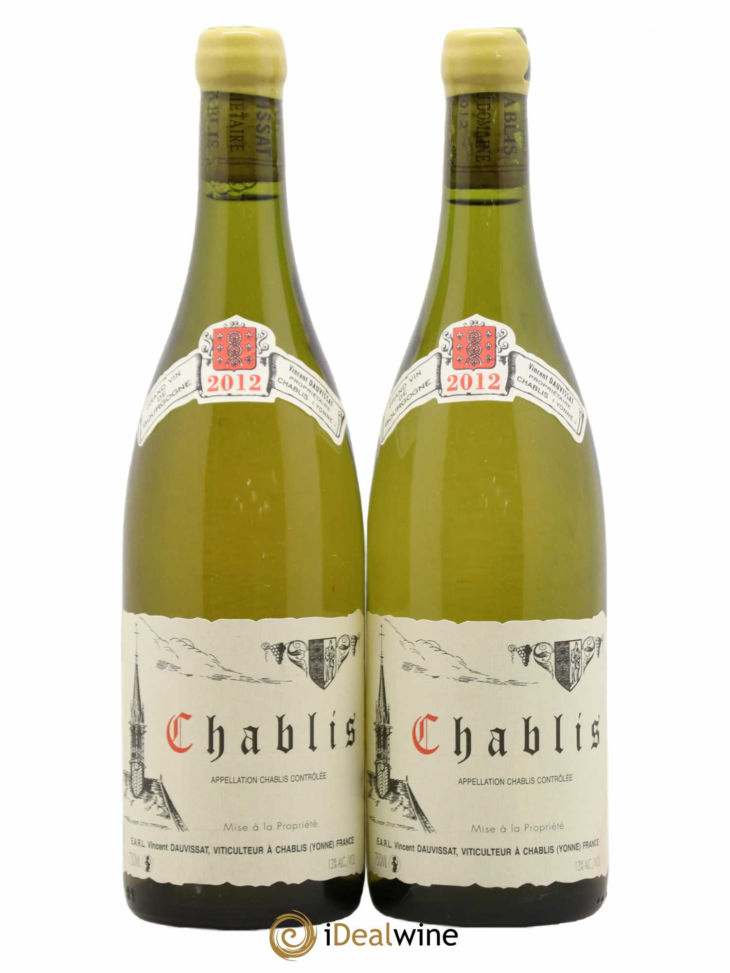 Chablis Vincent Dauvissat (Domaine) 2012 - Lot de 2 bouteilles - 0