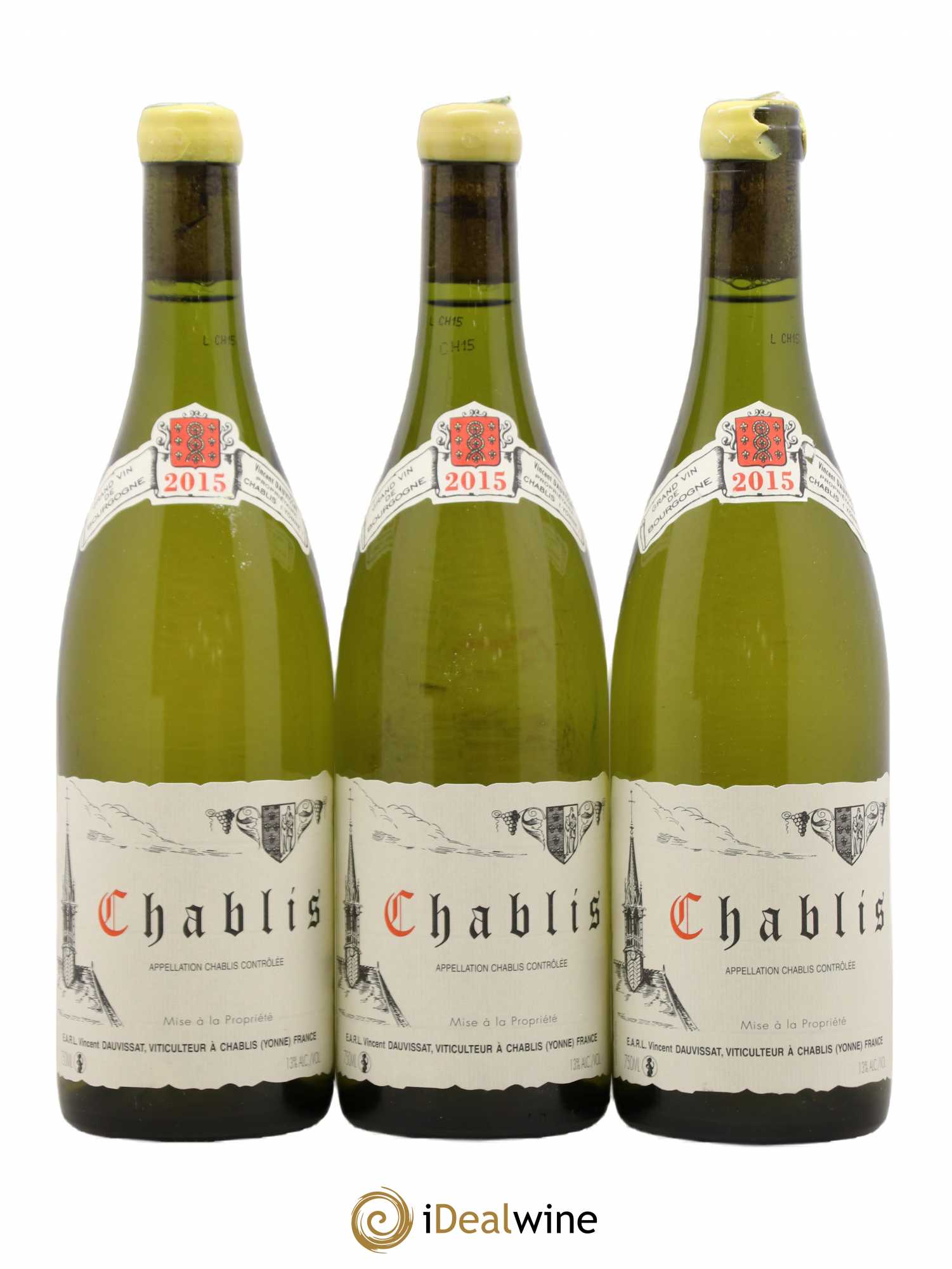 Chablis Vincent Dauvissat (Domaine) 2015 - Lot de 3 bouteilles - 0