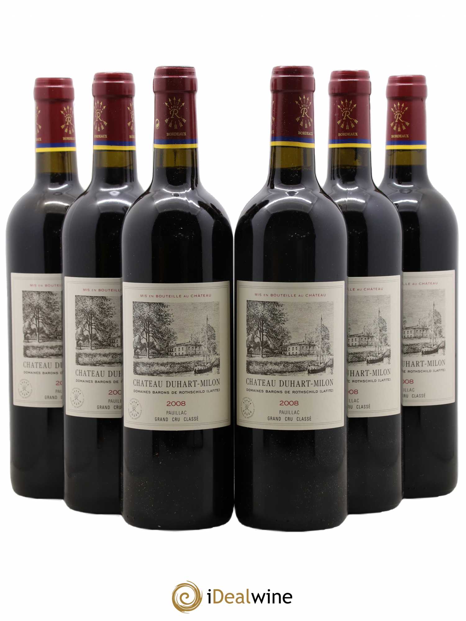 Château Duhart-Milon 4ème Grand Cru Classé 2008 - Lot de 6 bouteilles - 0