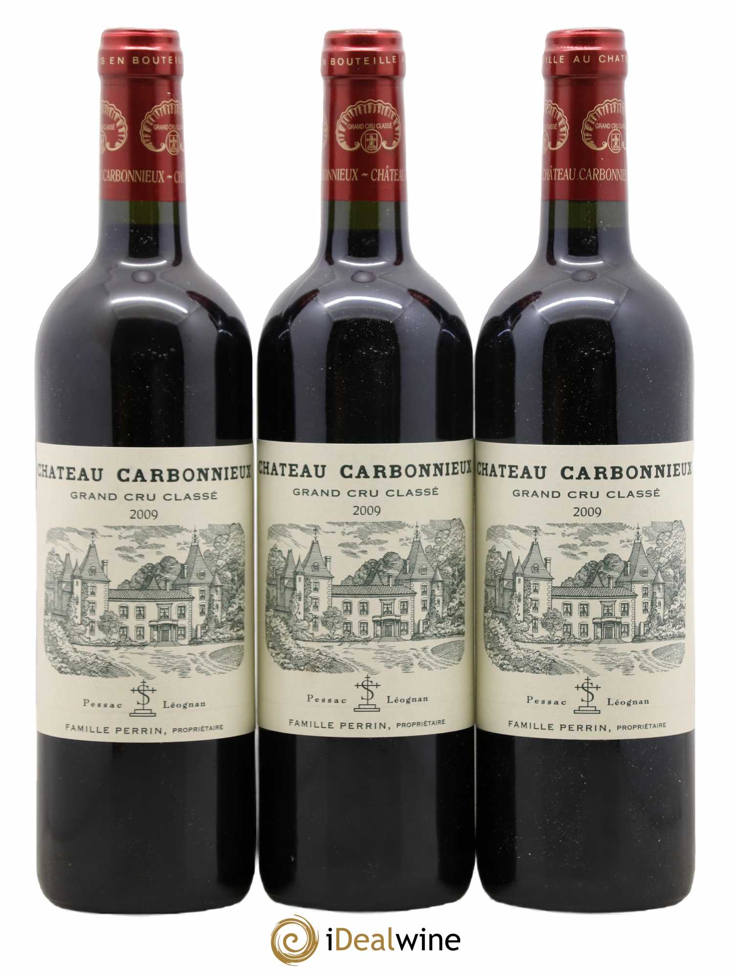 Château Carbonnieux Cru Classé de Graves 2009 - Lot de 3 bouteilles - 0