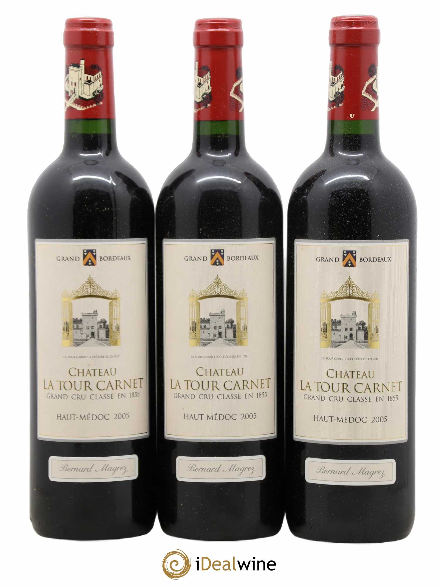 Château la Tour Carnet 4ème Grand Cru Classé 2005 - Lot de 6 bouteilles - 2