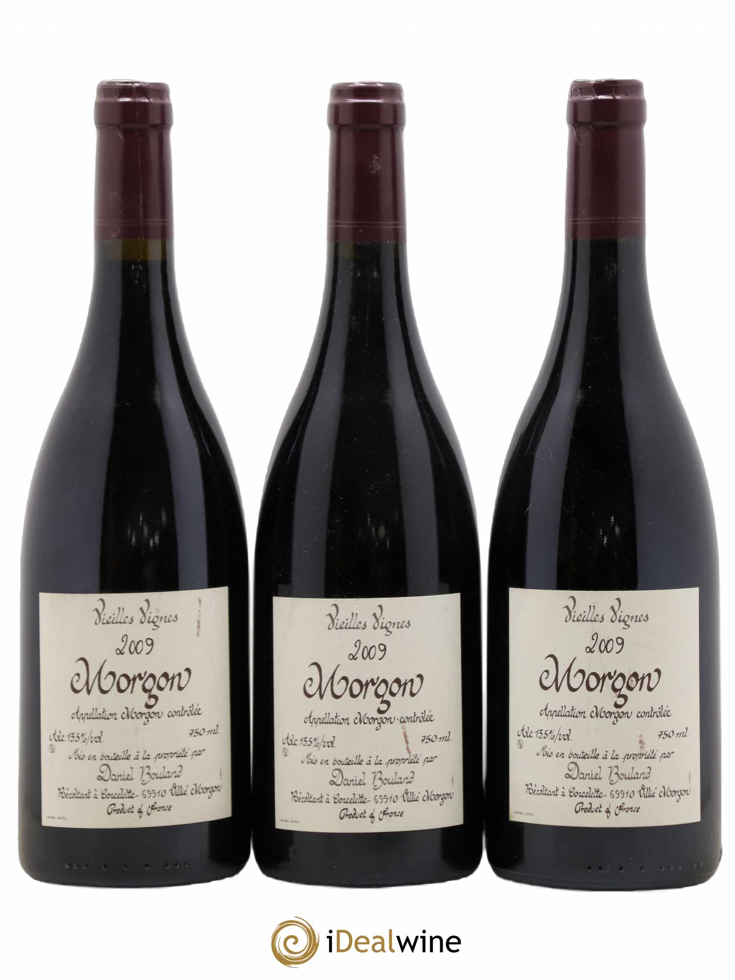 Morgon Vieilles Vignes Daniel Bouland (Domaine) 2009 - Lot de 3 bouteilles - 0