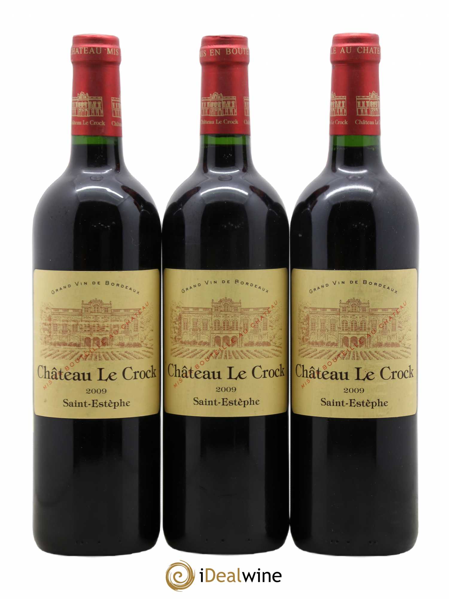 Château le Crock Cru Bourgeois 2009 - Lot de 3 bouteilles - 0