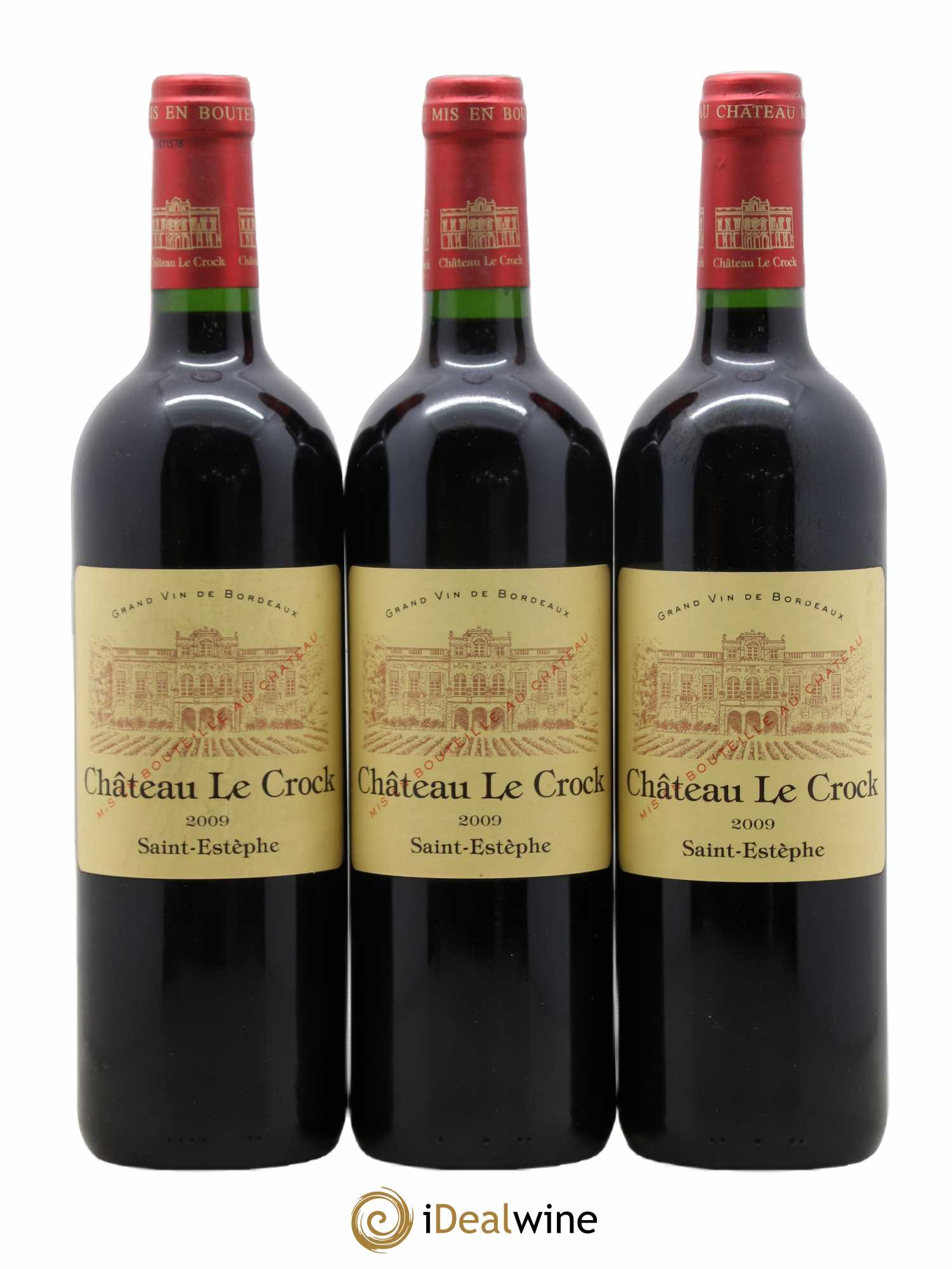 Château le Crock Cru Bourgeois 2009 - Lot de 3 bouteilles - 0