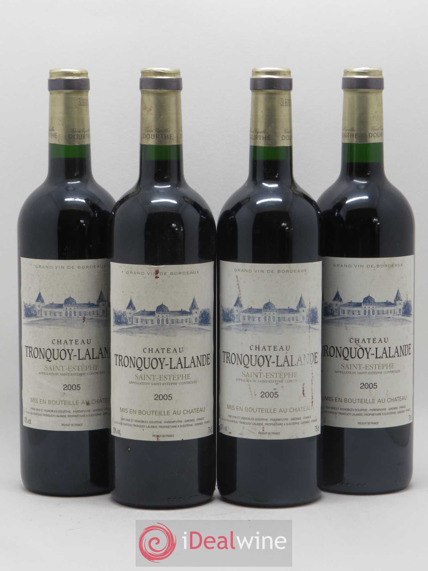 Château Tronquoy Lalande 2005 - Lot de 4 bouteilles - 0