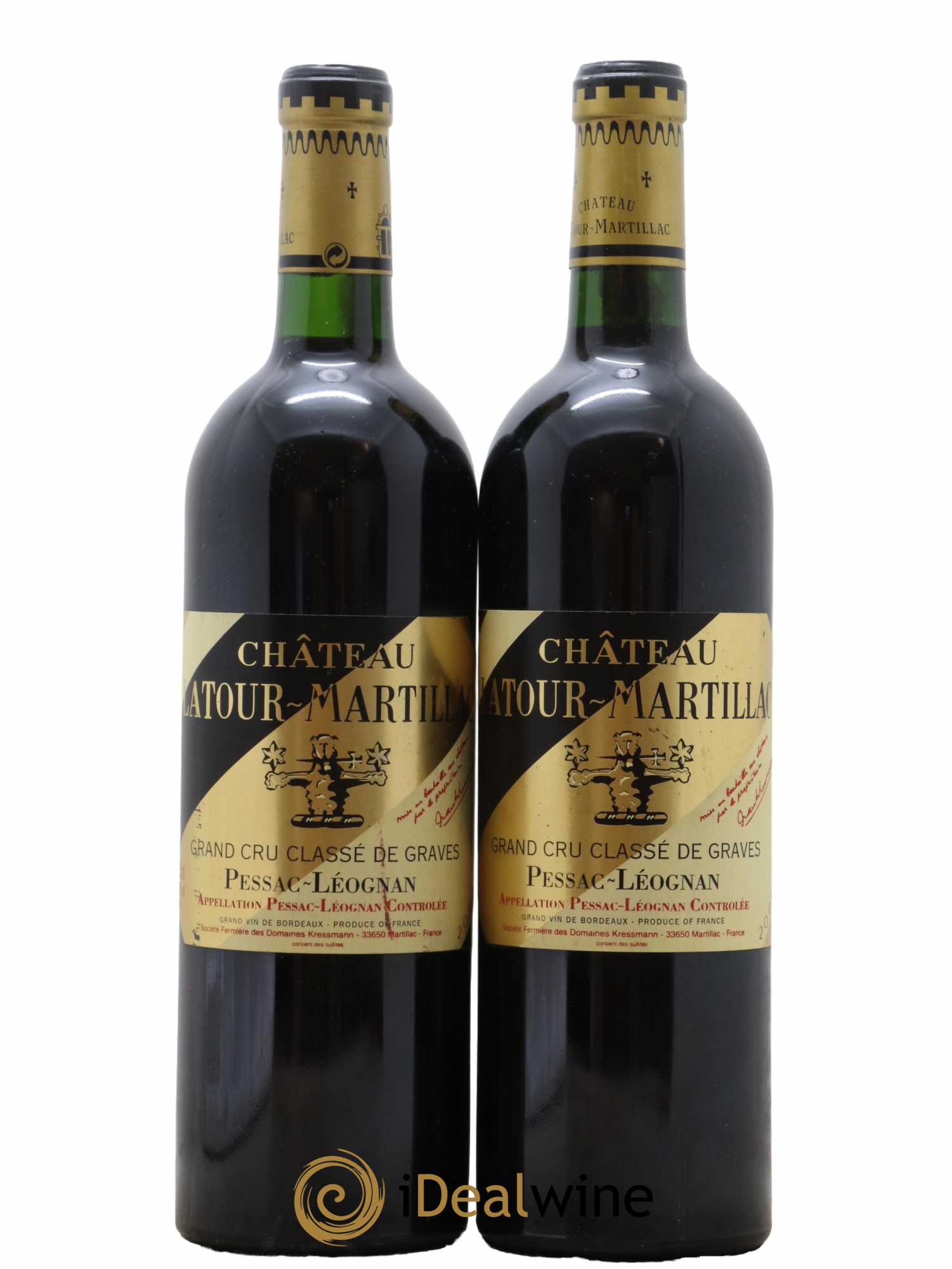 Château Latour-Martillac Cru Classé de Graves 2004 - Lot de 2 bouteilles - 0