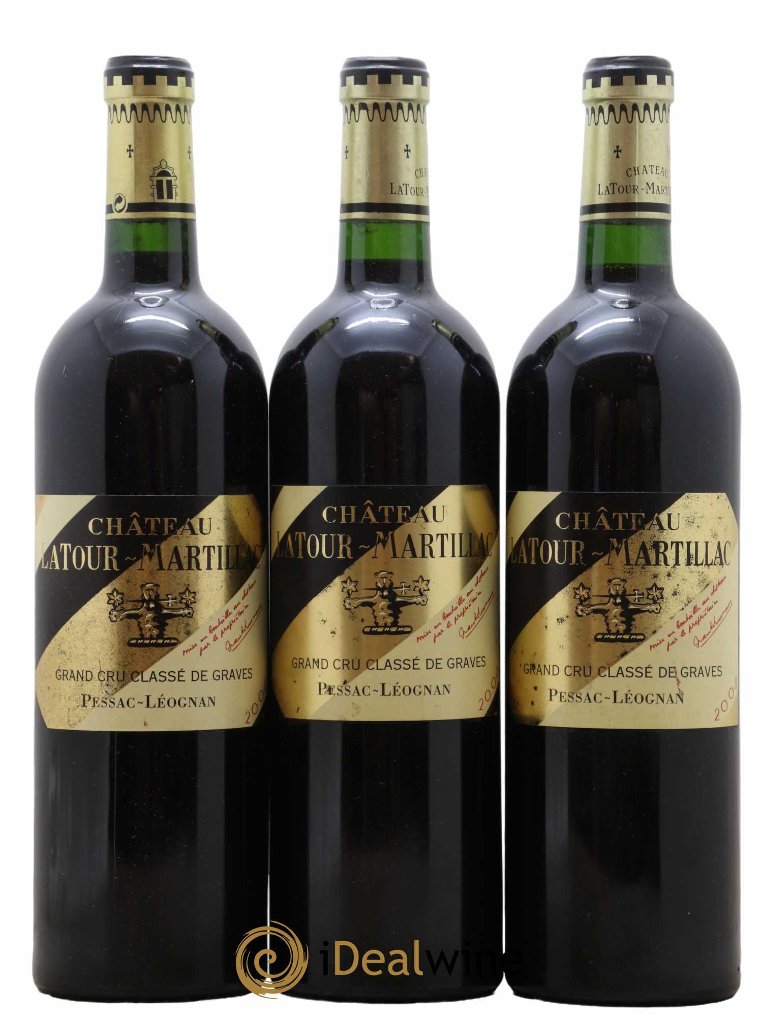 Château Latour-Martillac Cru Classé de Graves 2008 - Lot de 3 bouteilles - 0