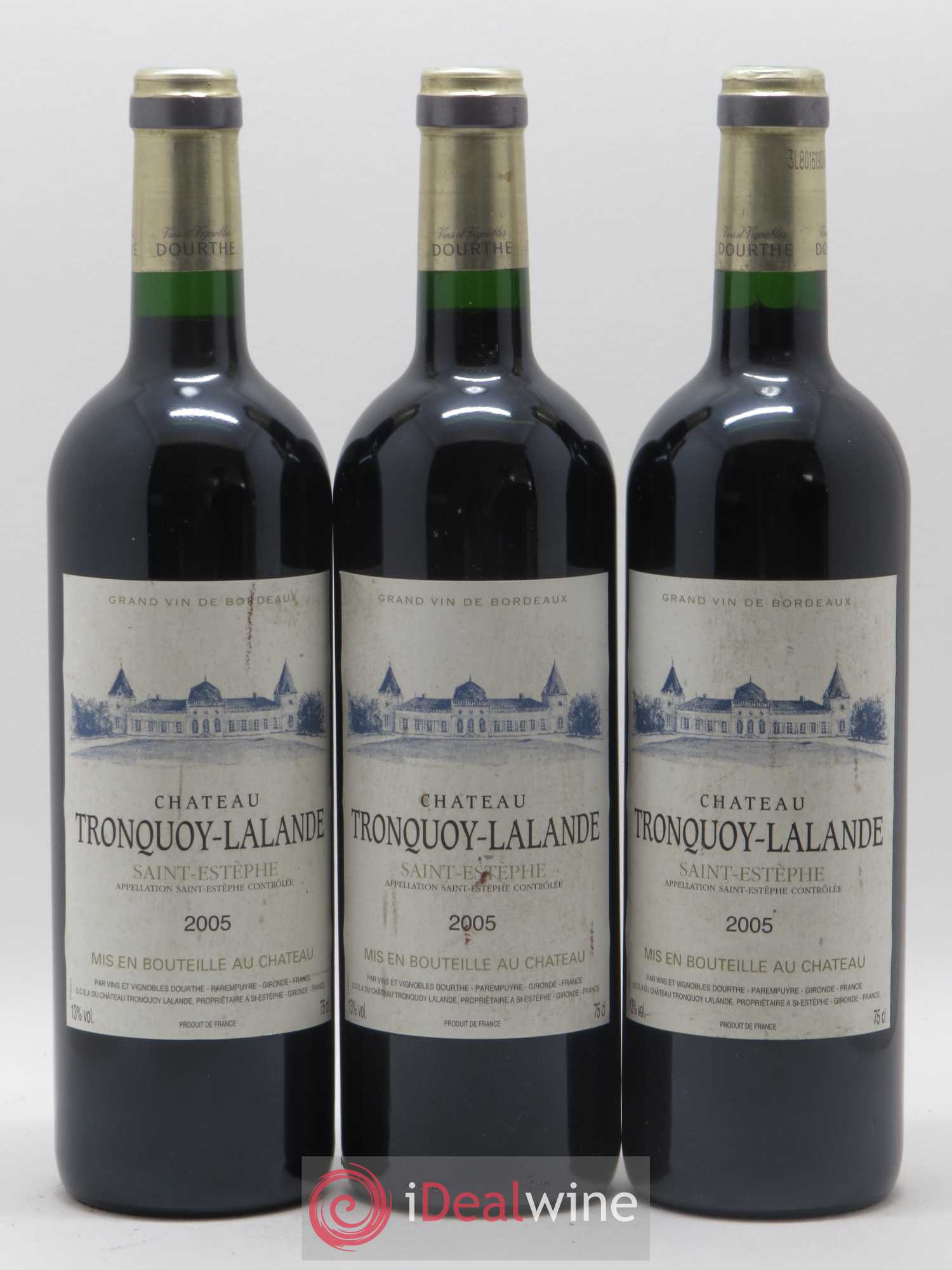 Château Tronquoy Lalande 2005 - Lot de 3 bouteilles - 0