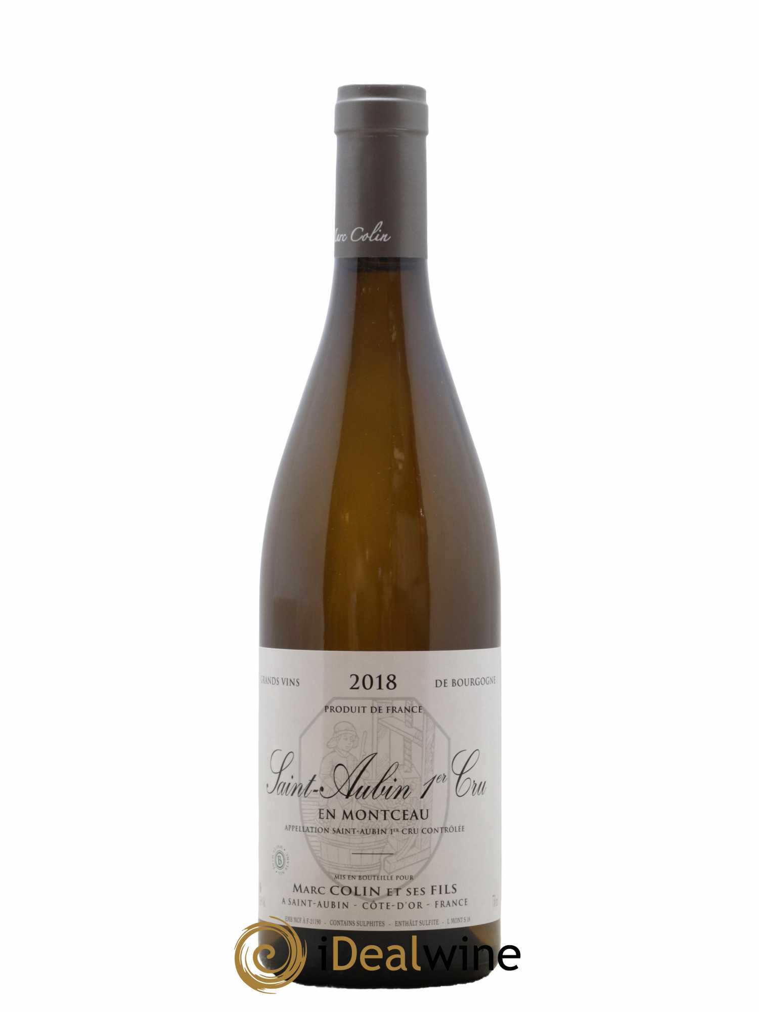 Saint-Aubin 1er Cru En Montceau Marc Colin & Fils 2018 - Lot de 1 bouteille - 0