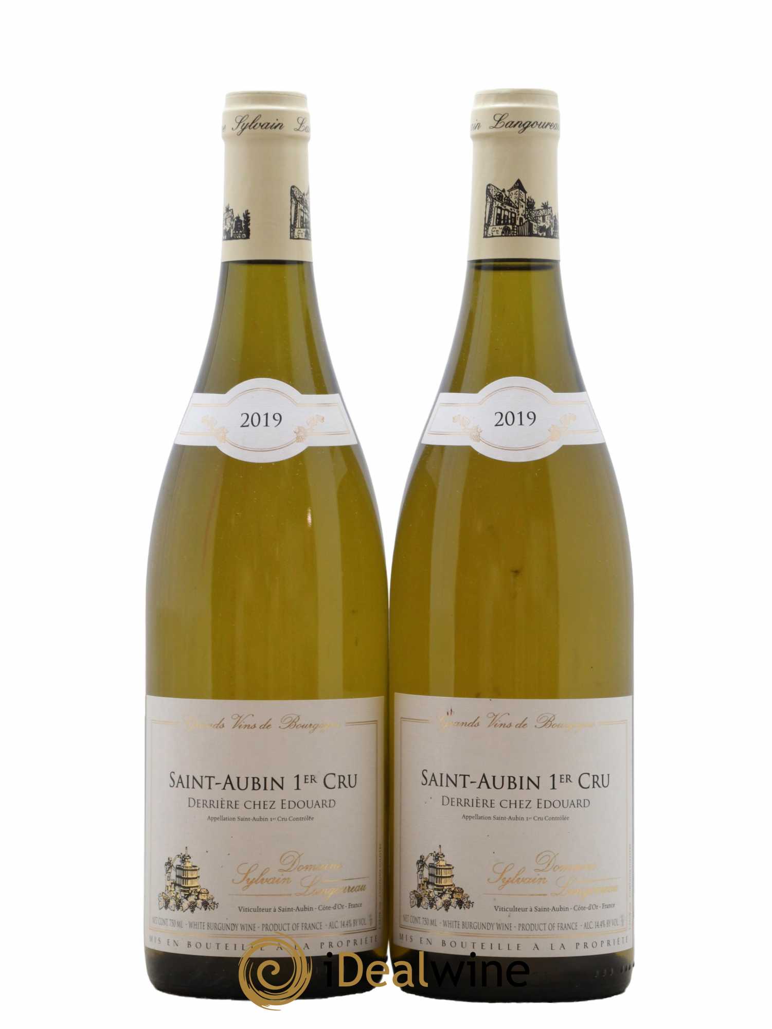 Saint-Aubin 1er Cru Derriere Chez Edouard Domaine Sylvain Langoureaux 2019 - Lot de 2 bouteilles - 0