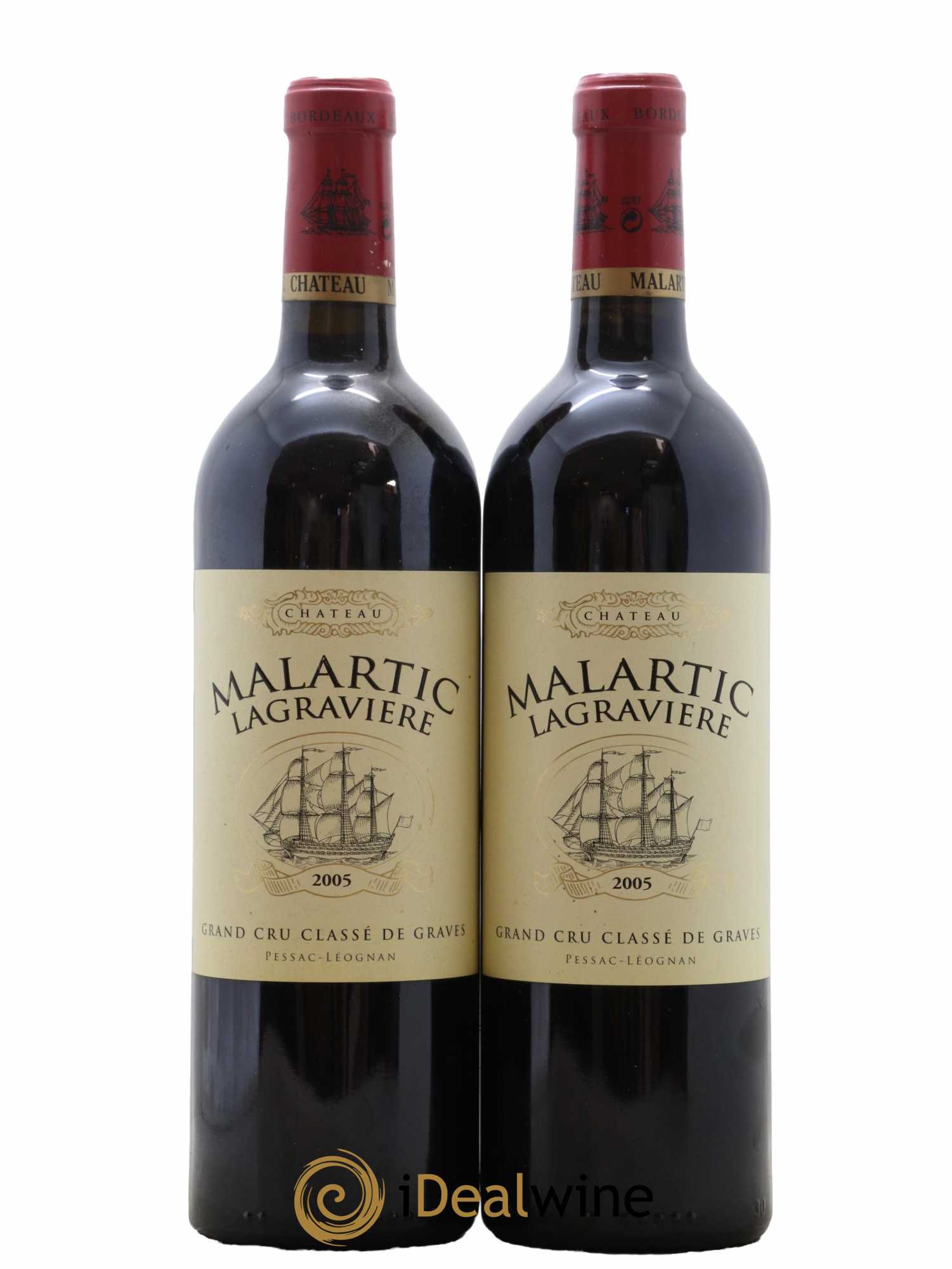 Château Malartic-Lagravière Cru Classé de Graves 2005 - Lot de 2 bouteilles - 0