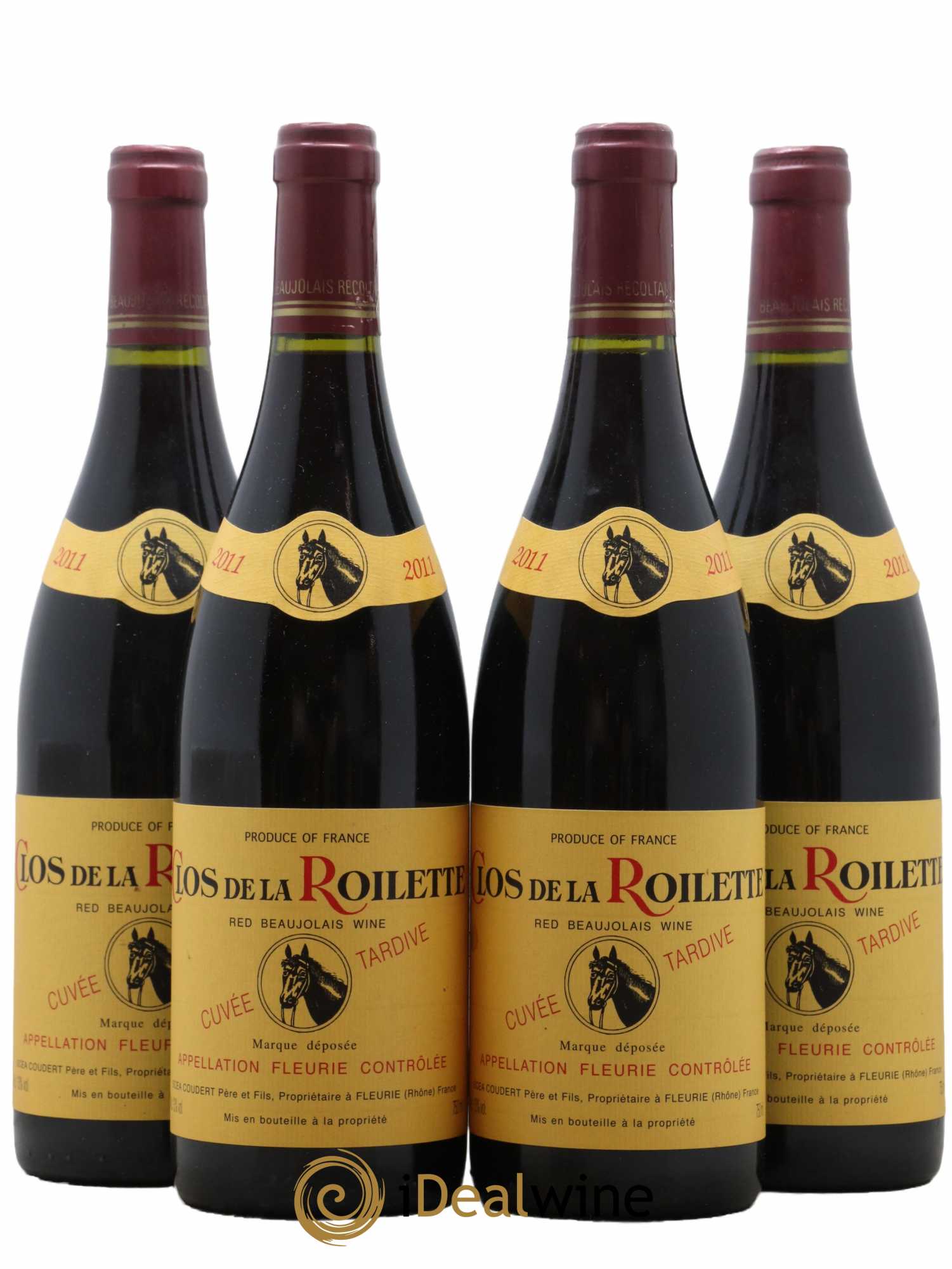 Fleurie Cuvée Tardive Clos de la Roilette 2011 - Lot de 4 bouteilles - 0