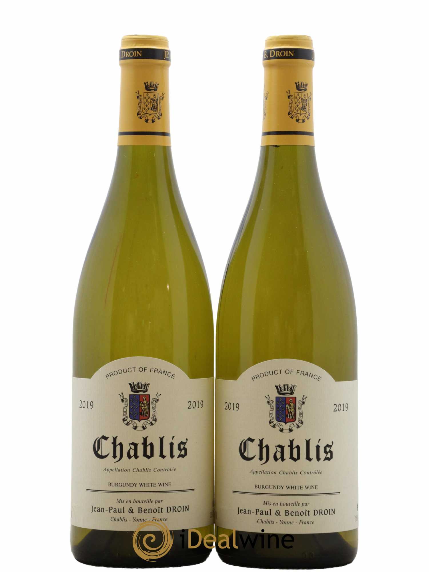 Chablis Jean-Paul & Benoît Droin (Domaine) 2019 - Lot de 2 bouteilles - 0