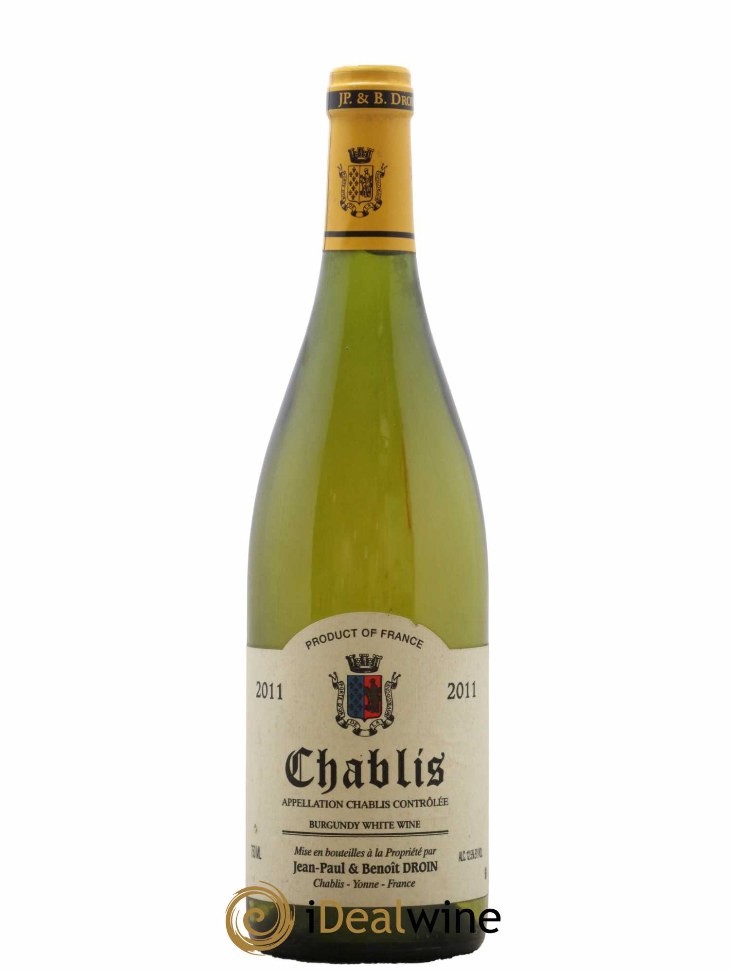 Chablis Jean-Paul & Benoît Droin (Domaine) 2011 - Lot de 1 bouteille - 0