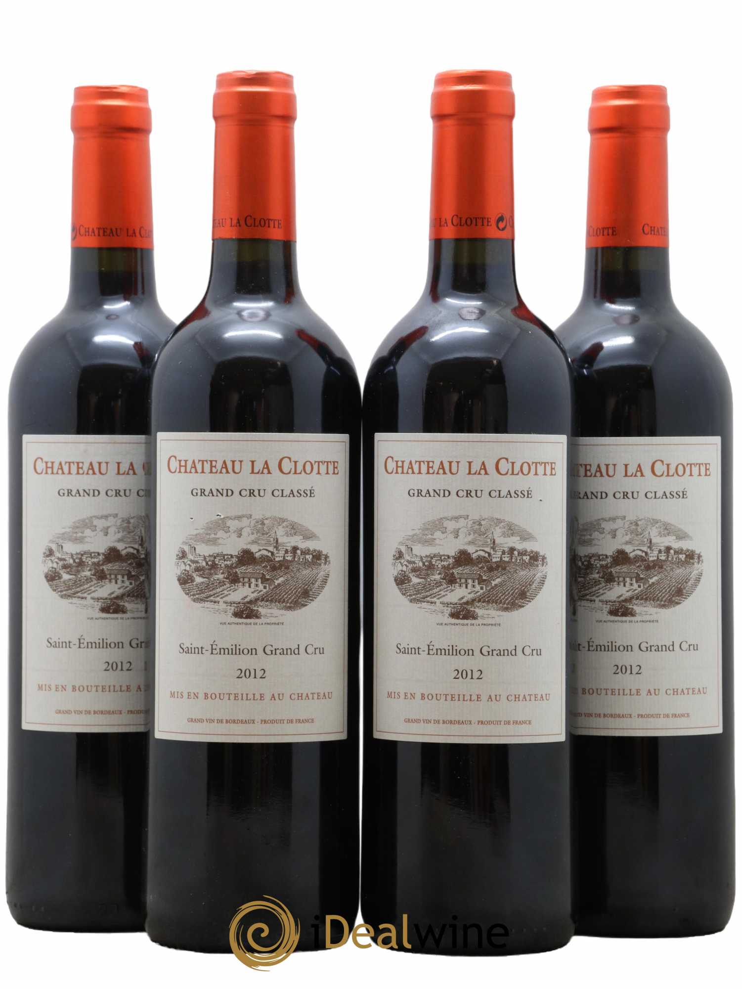 Château la Clotte 2012 - Lot de 4 bouteilles - 0