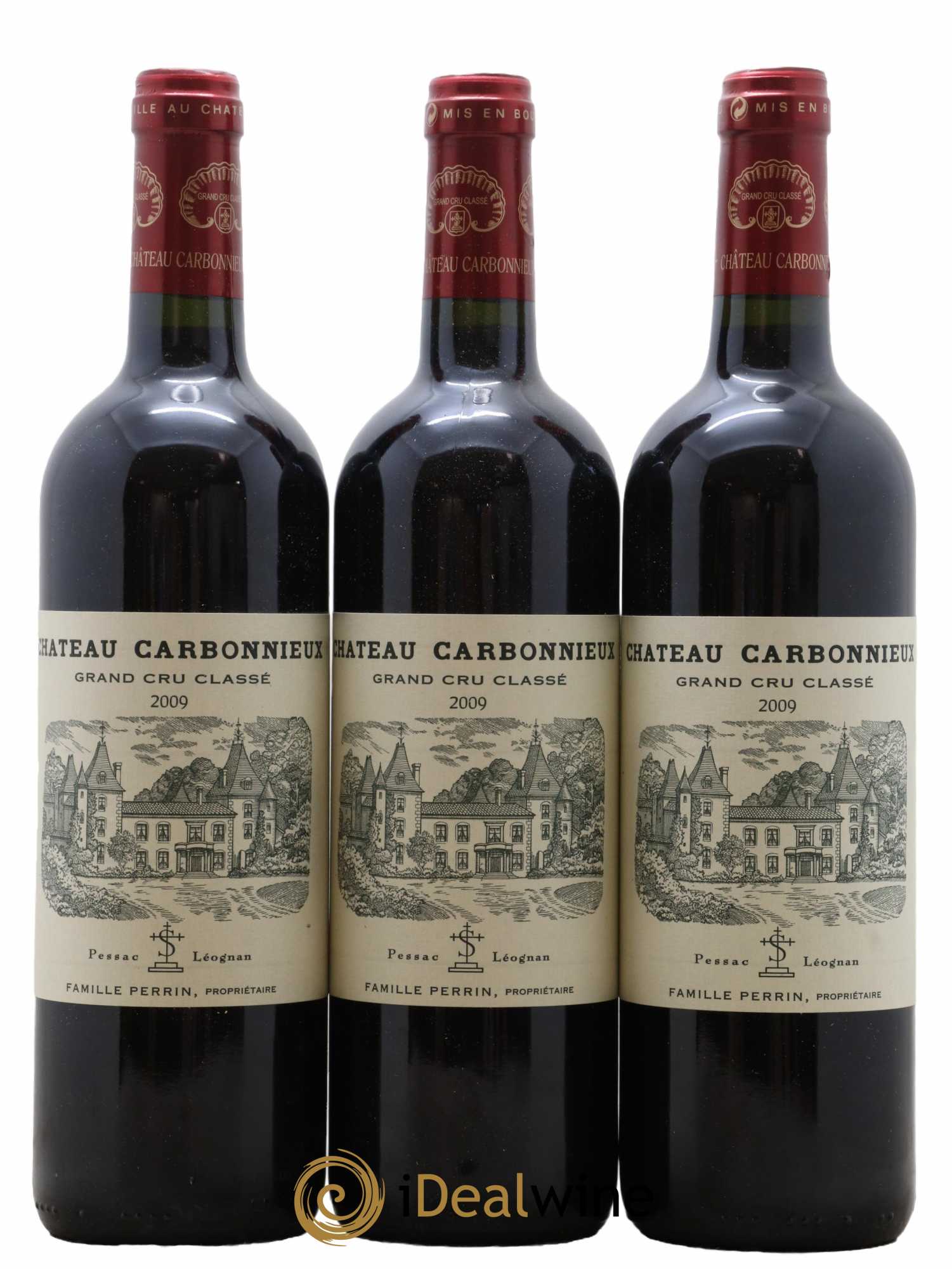 Château Carbonnieux Cru Classé de Graves 2009 - Lot de 3 bouteilles - 0